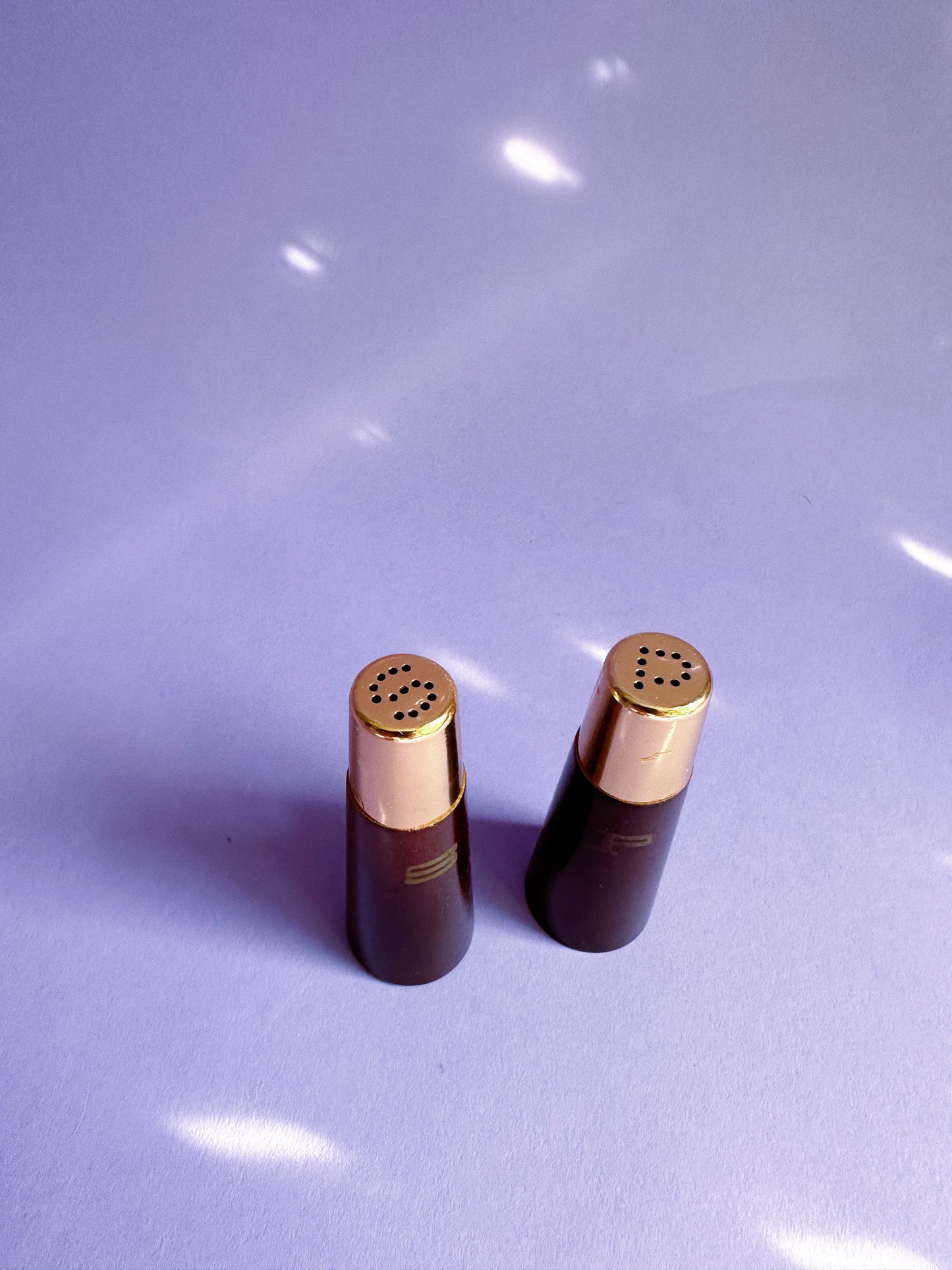 Small Vintage MCM Wood Salt & Pepper Shakers