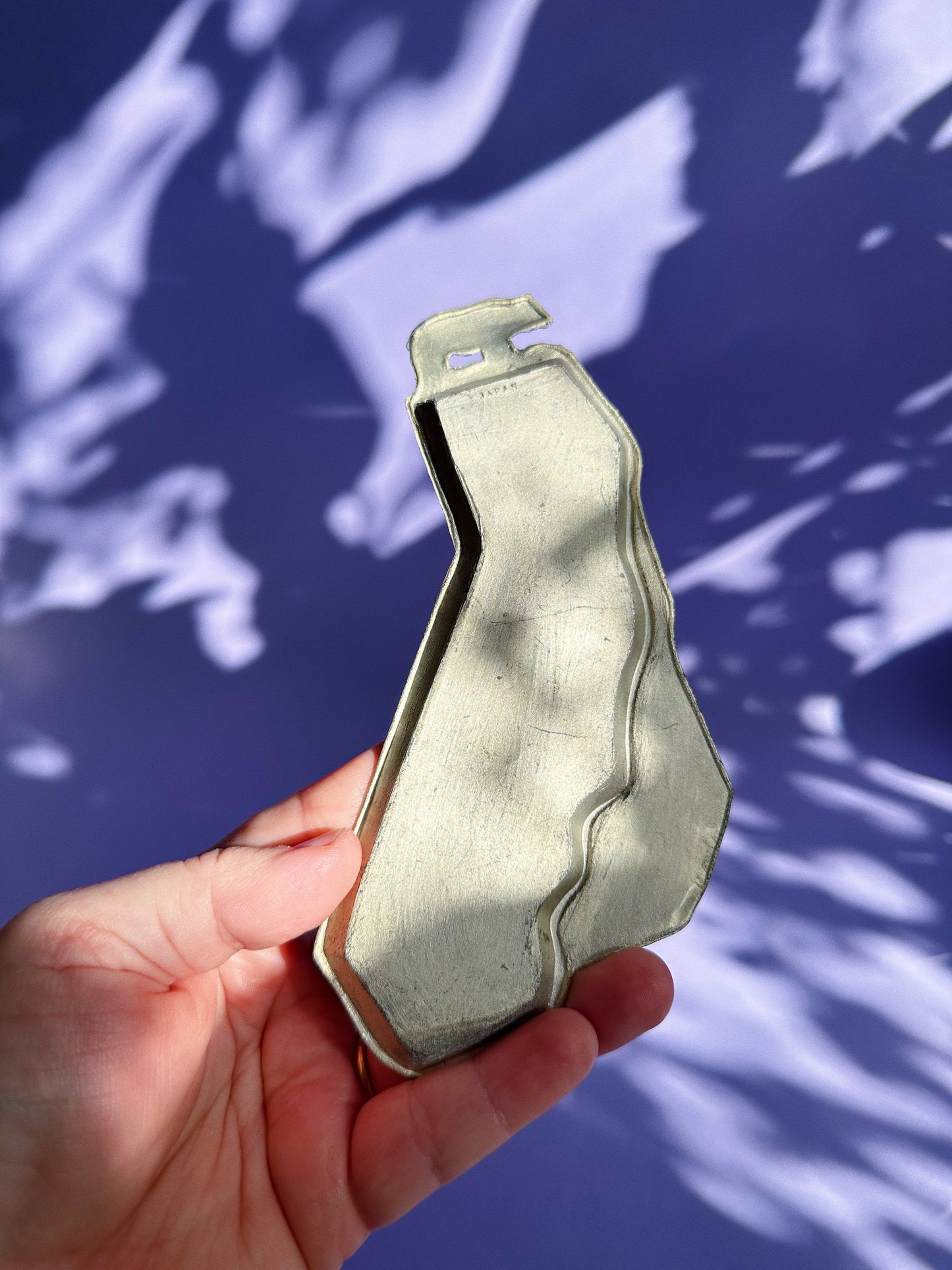 Vintage California Map Metal Throw Dish