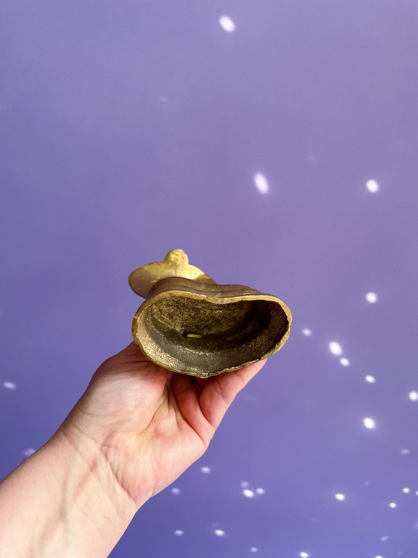 Vintage Brass Cobra Sculpture / Incense Burner