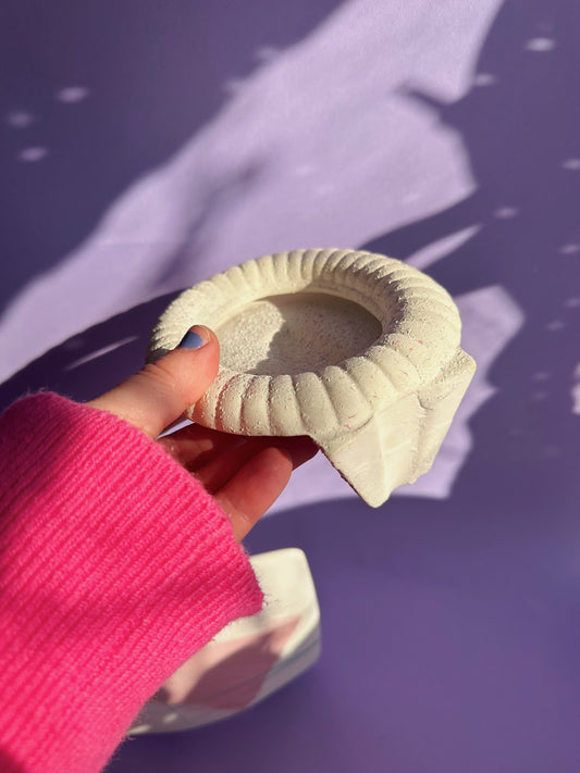 Vintage 80s Speckled Ceramic Picture Frame