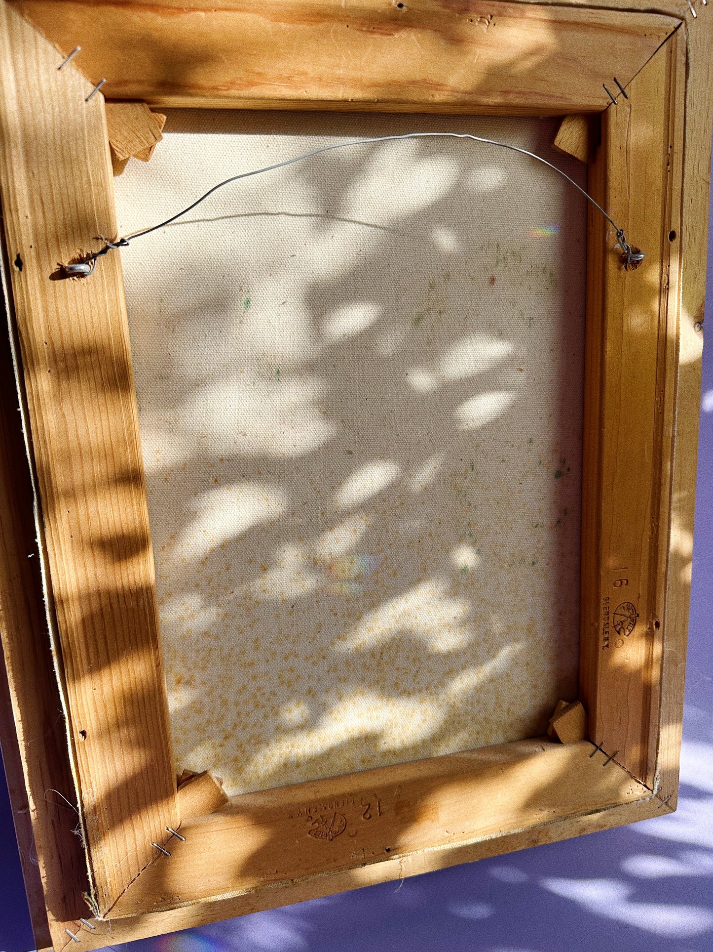 Vintage 1980s Framed Daisies Oil Painting