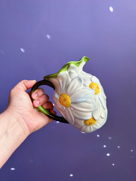 Vintage Ceramic Daisy Teleflora Pitcher