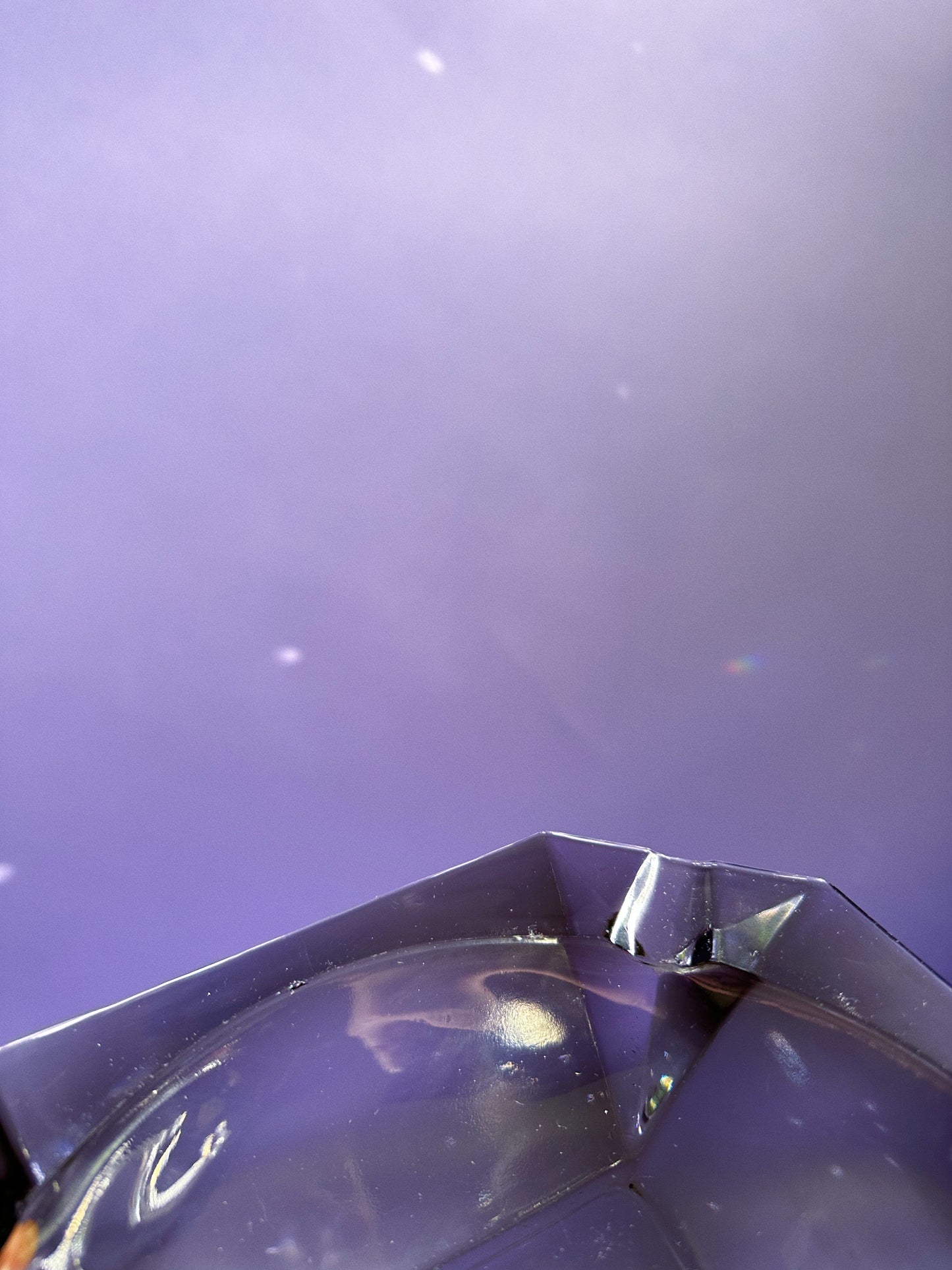 Large Vintage MCM Black Glass Ashtray