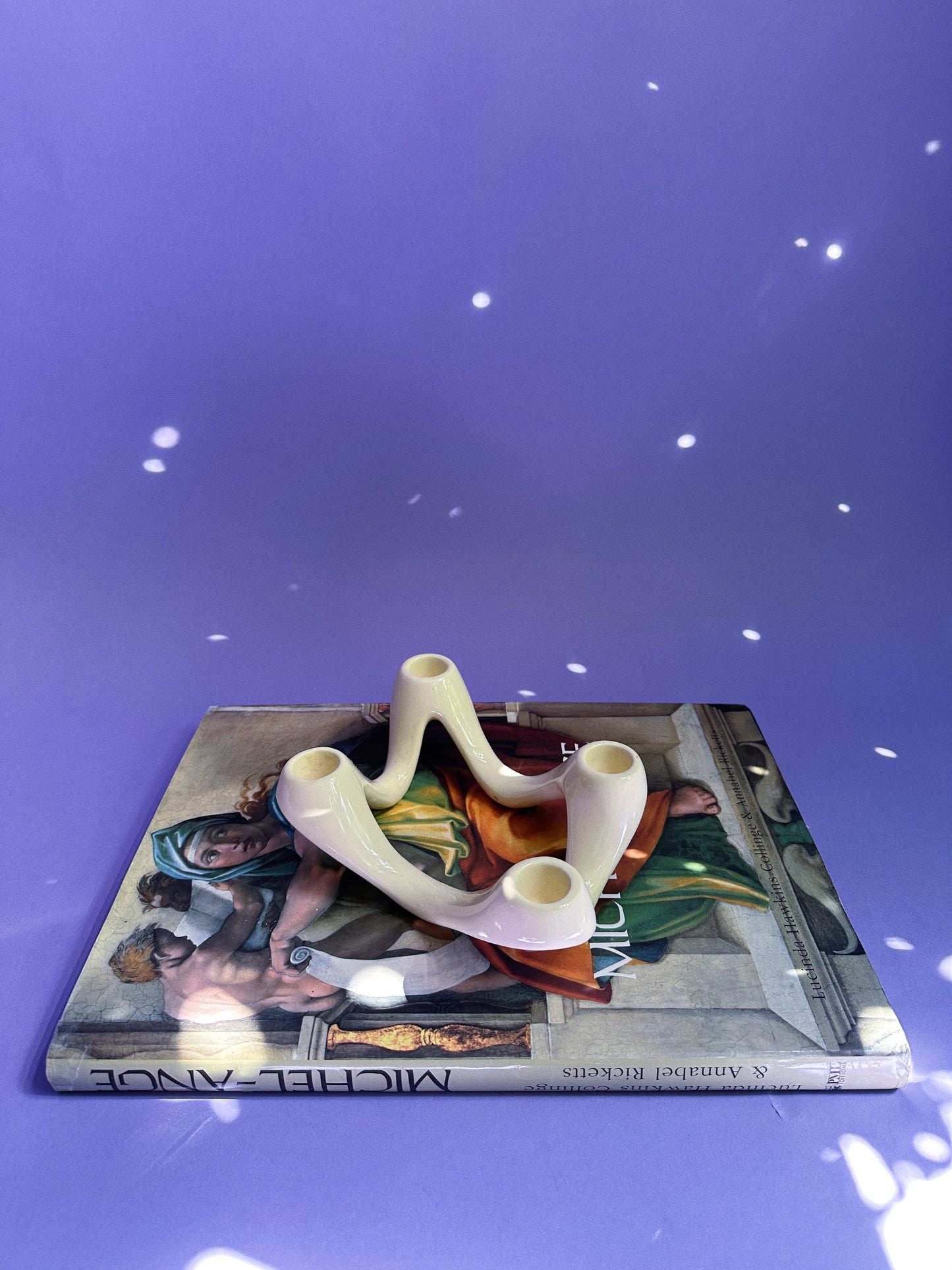 Ceramic 4 Taper Candle Candelabra