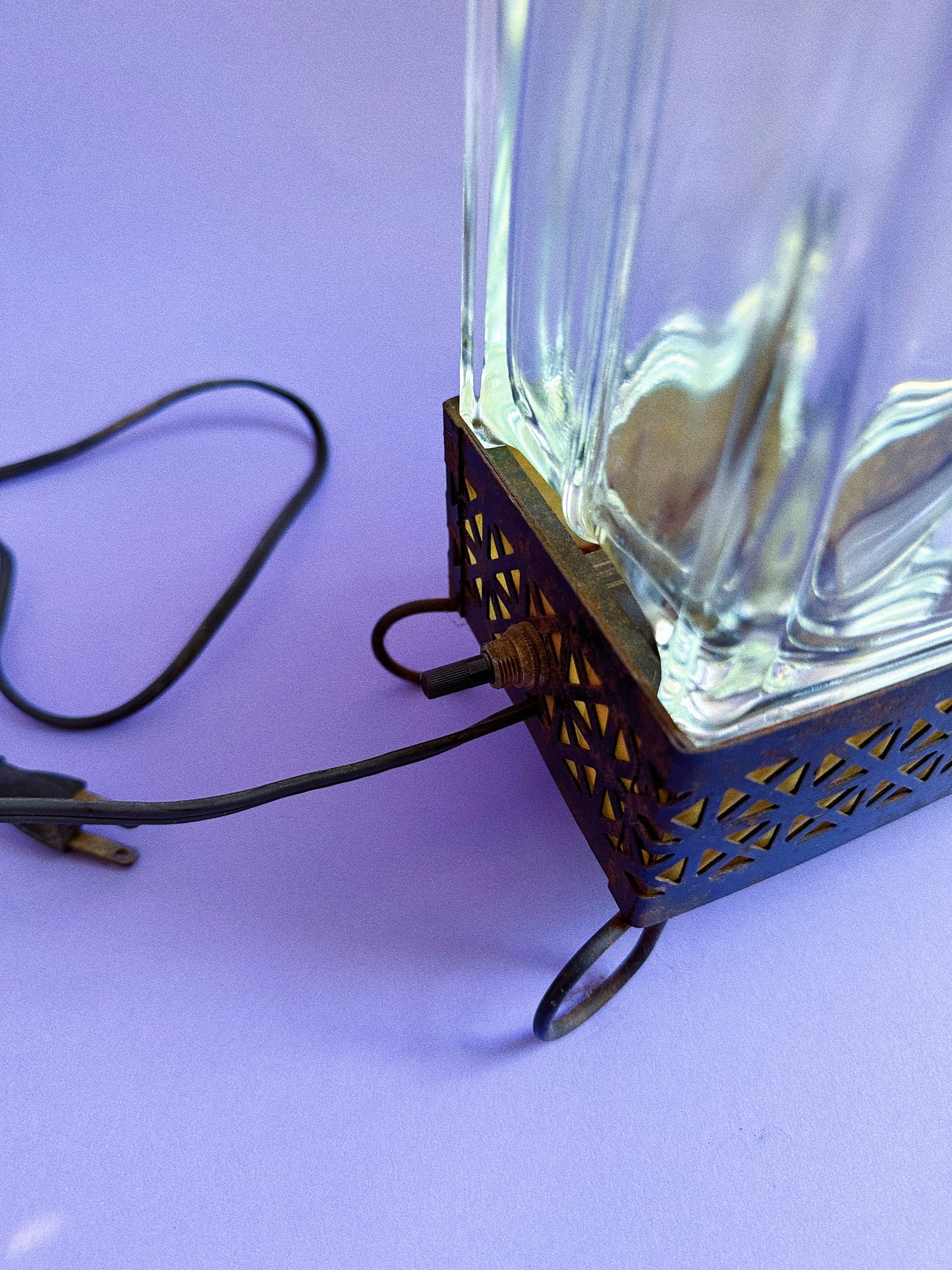 Vintage Glass Tile Table Lamp