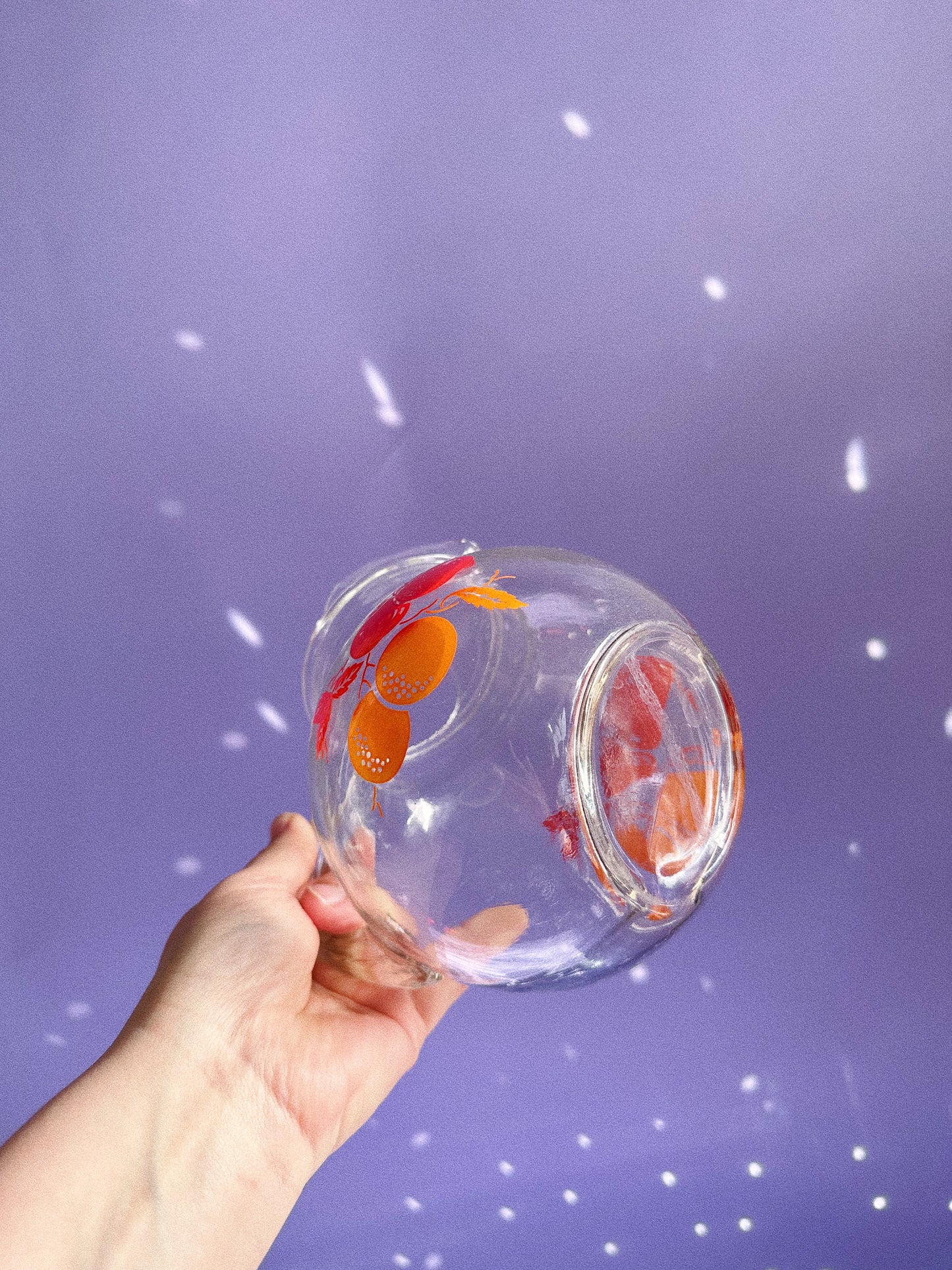 Vintage Anchor Hocking Fruity Tilt Juice Pitcher