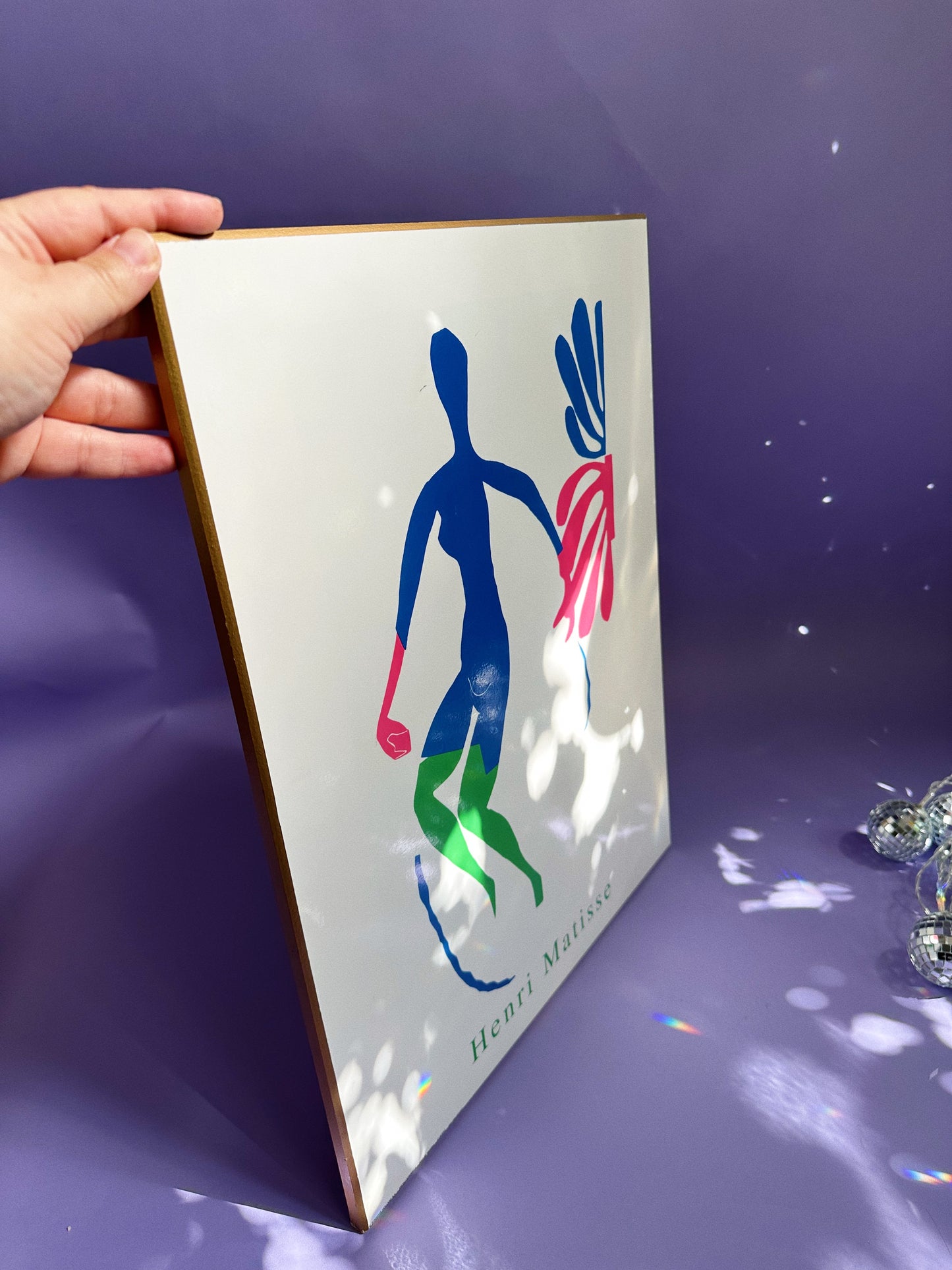 Matisse Blue Nude With Green Stockings Rare Authentic 1997 Wood Plaque Art Print