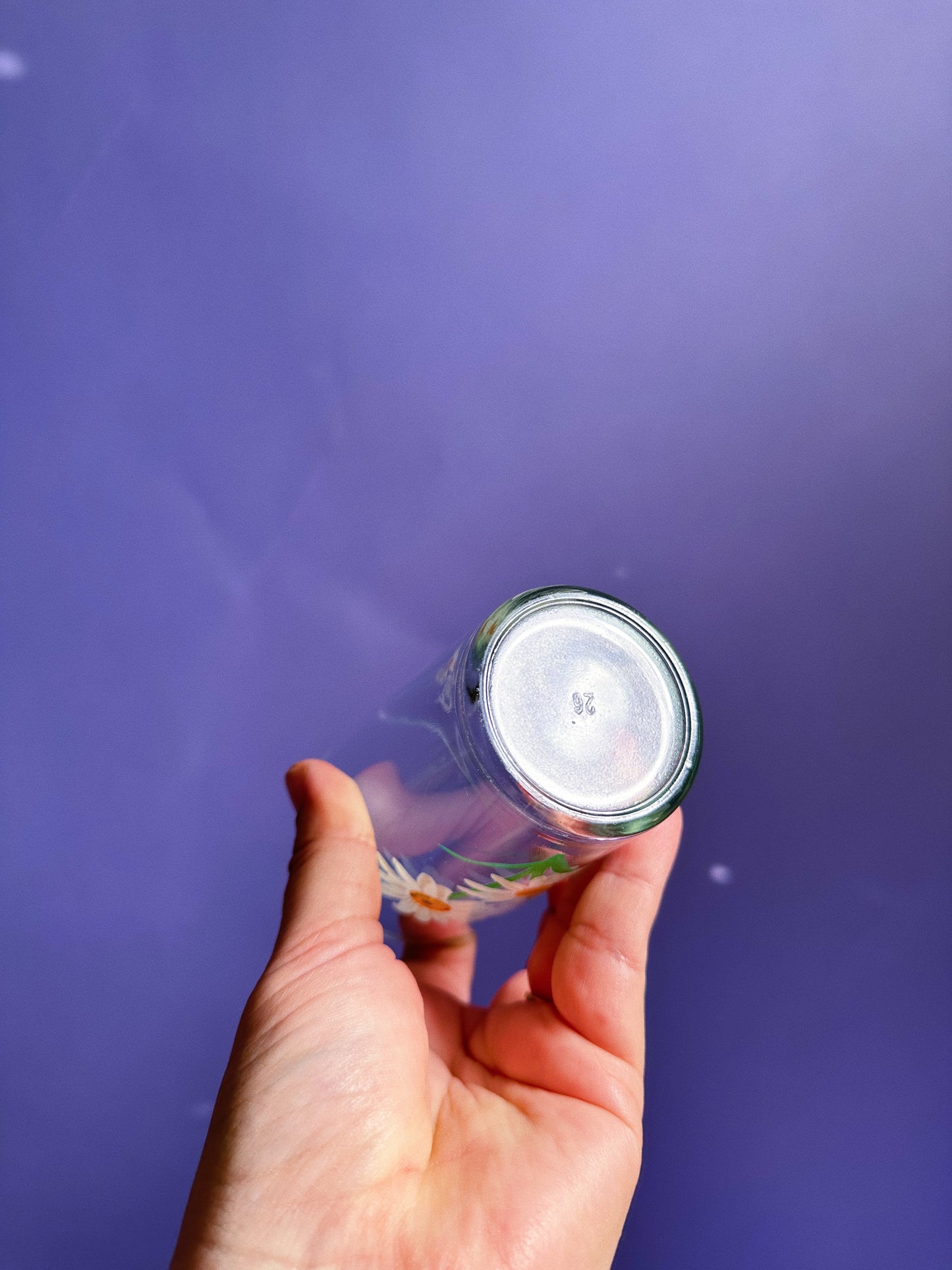 Pair of Vintage Daisy Juice Glasses