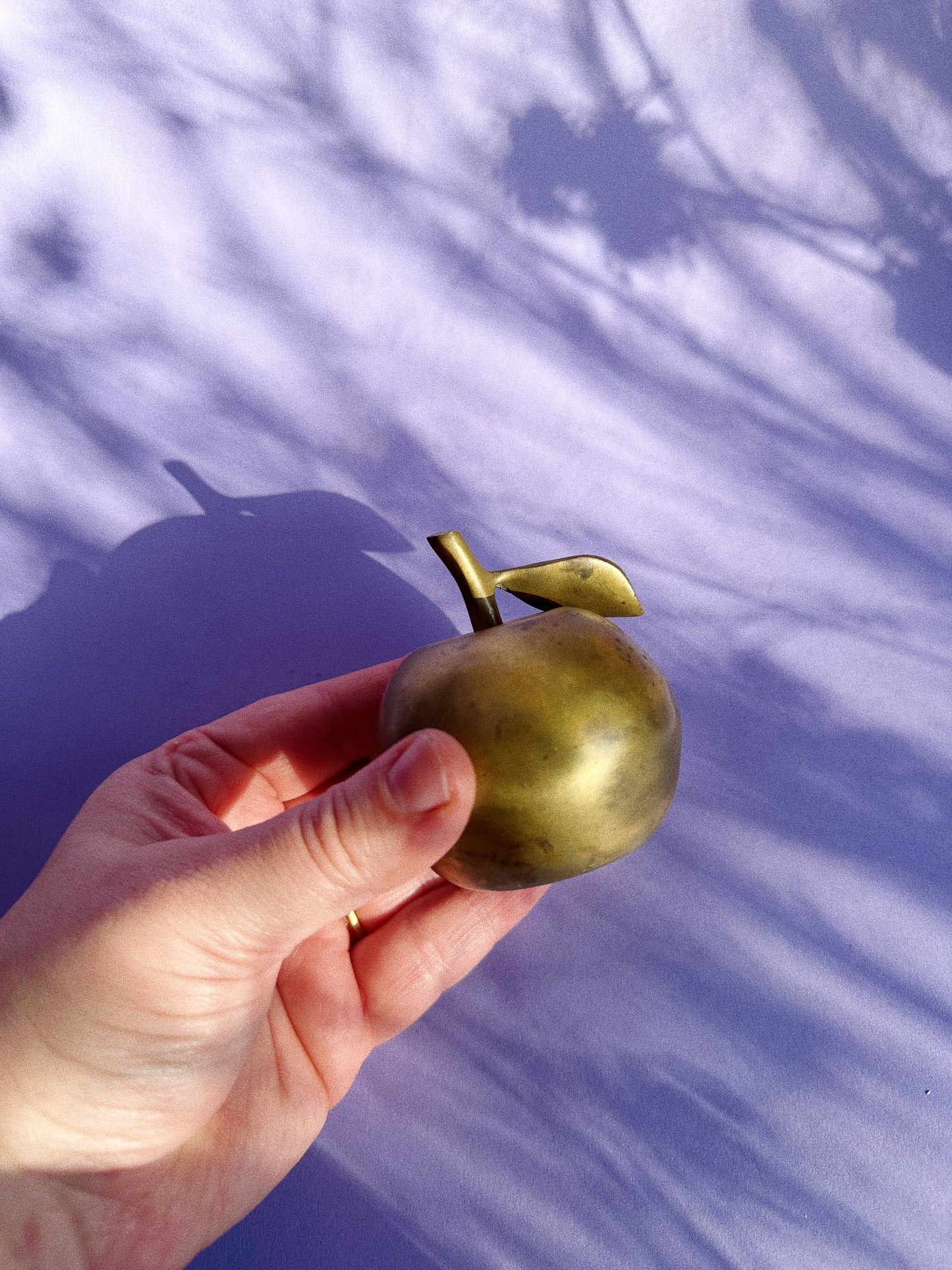 Vintage Solid Brass Apple Bell