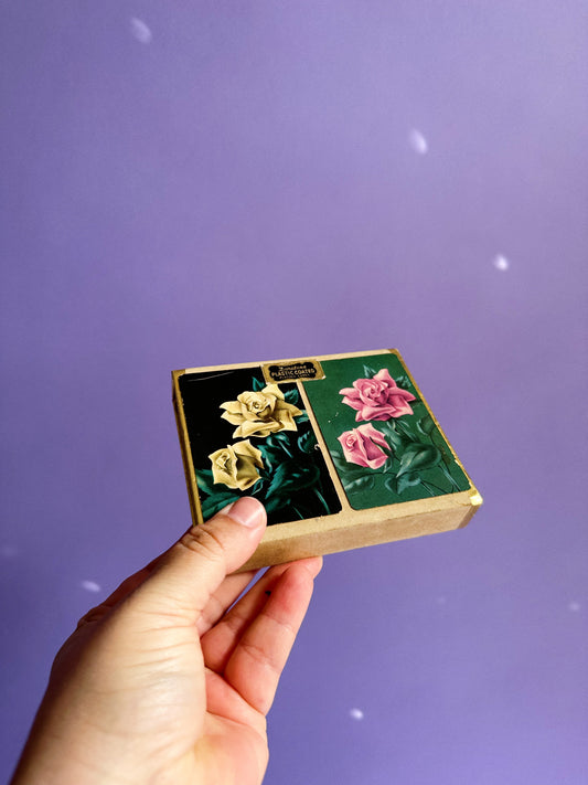 Vintage Double Set of Durabrand Floral Playing Cards Complete