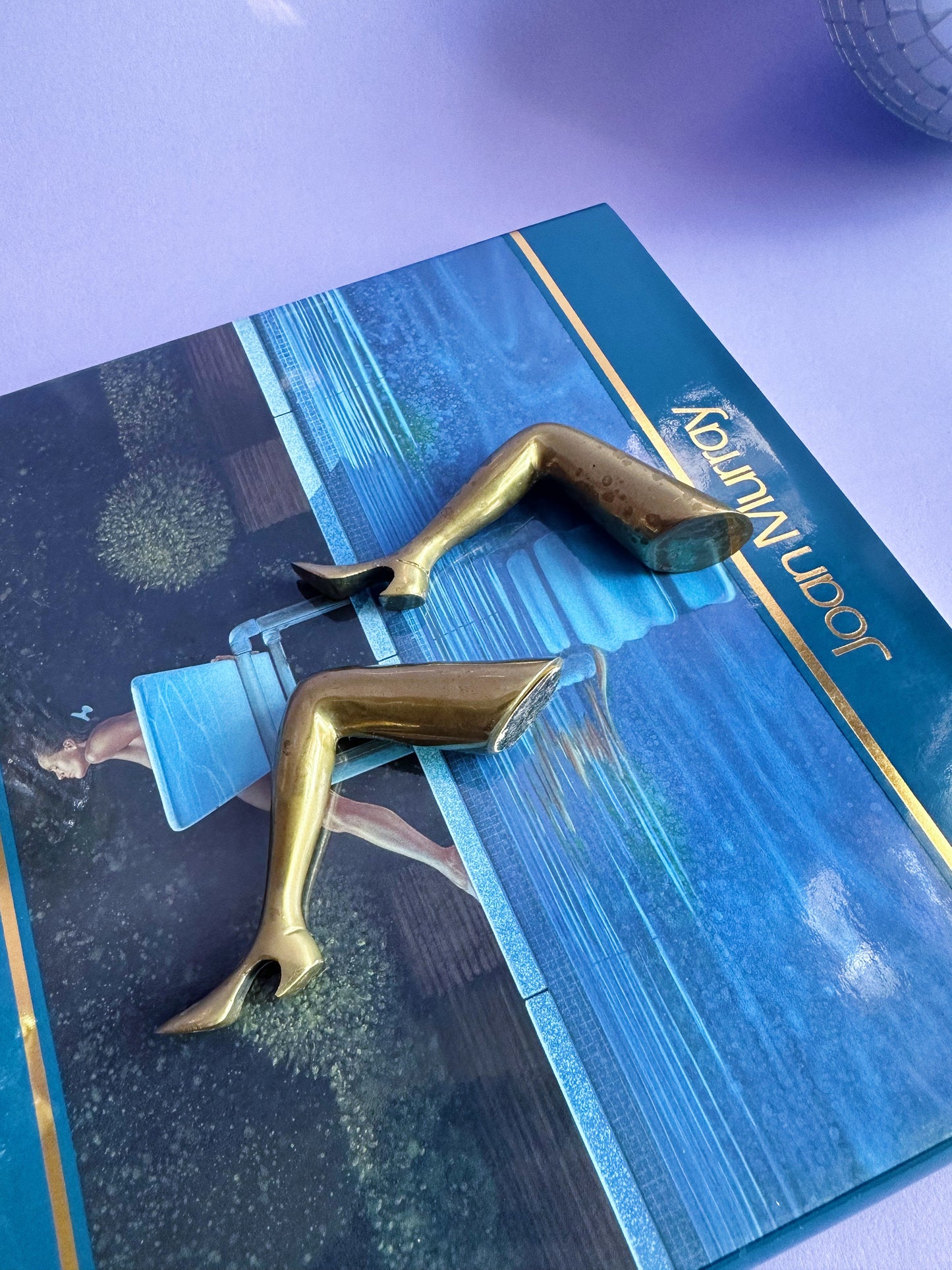 Vintage Heavy Brass Leg Bottle Opener