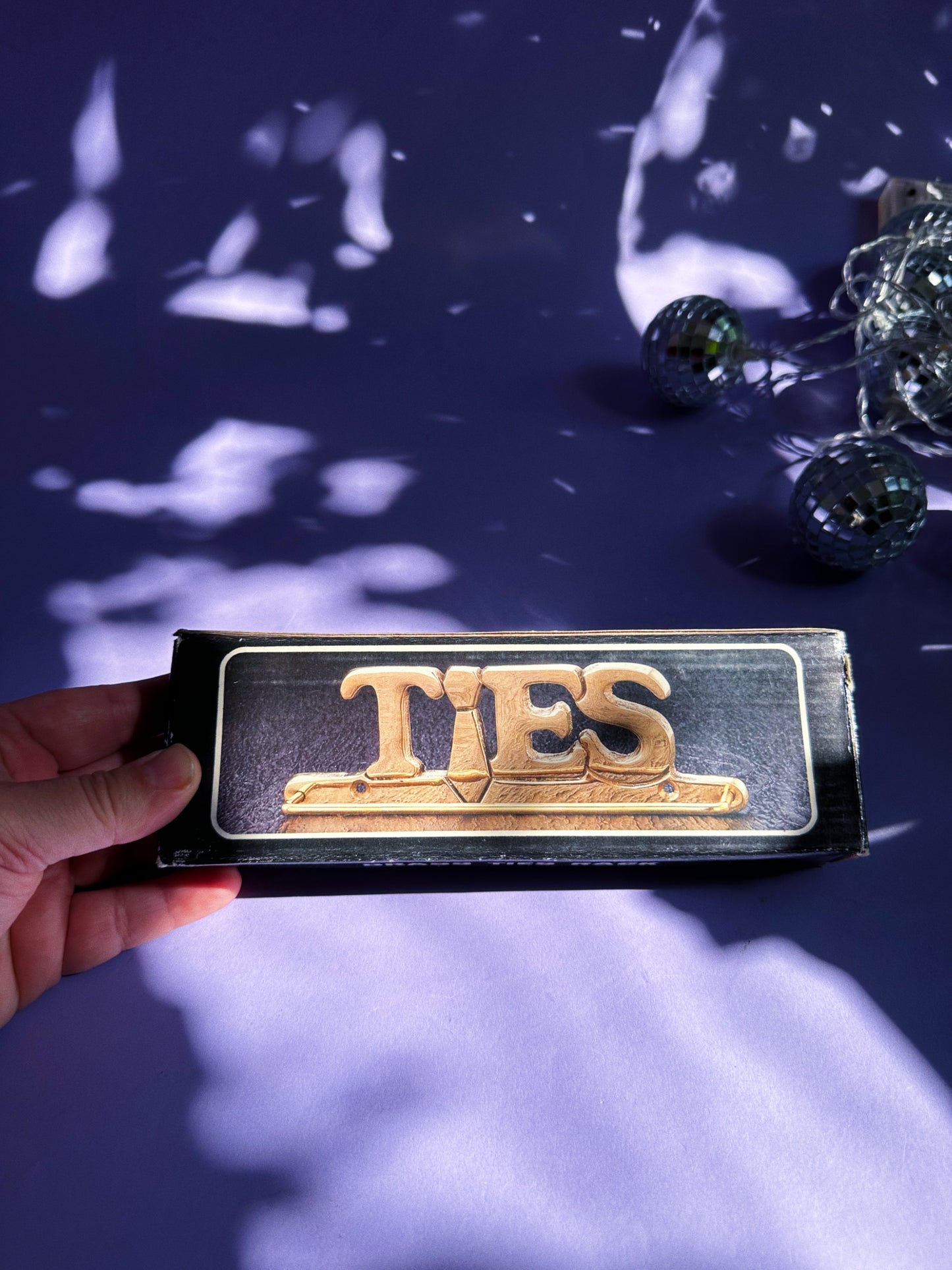 Vintage Brass Tie Hanger “Ties” NIB