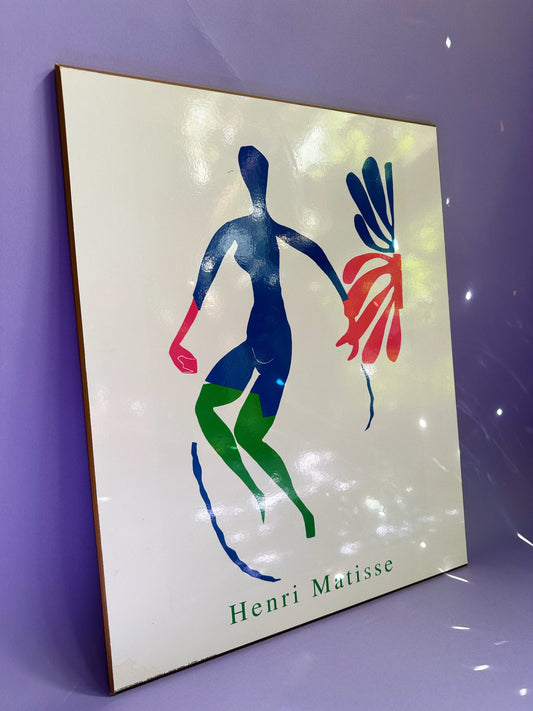 Matisse Blue Nude With Green Stockings Rare Authentic 1997 Wood Plaque Art Print