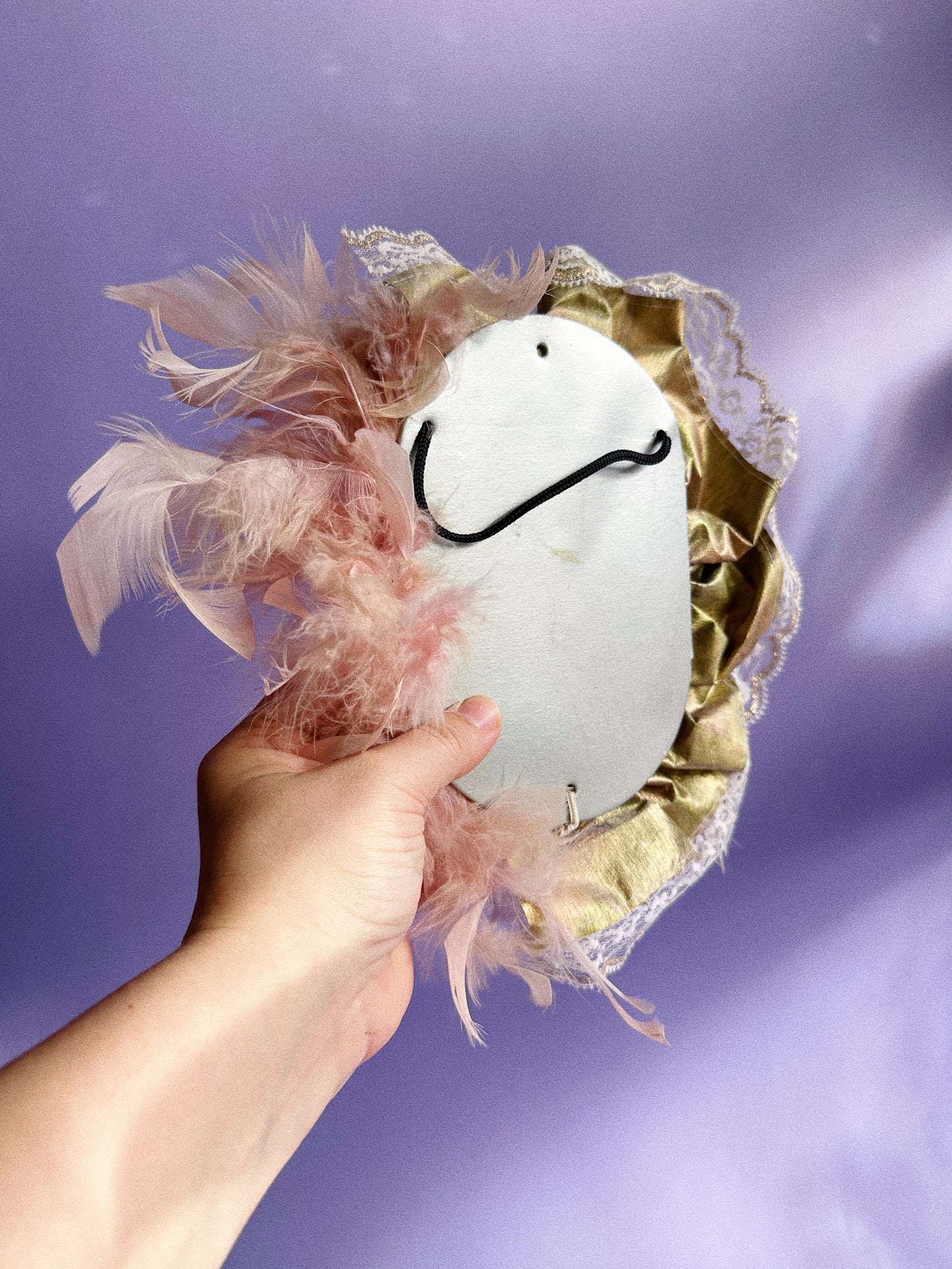 Vintage Venetian Porcelain Ceramic Mask Mardi Gras Painted Wall Hanging