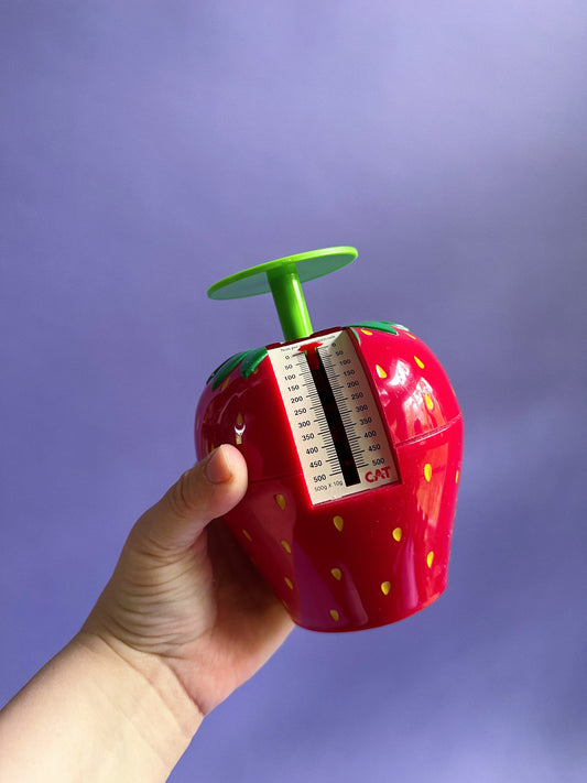Vintage Strawberry Kitchen Weigh Scale
