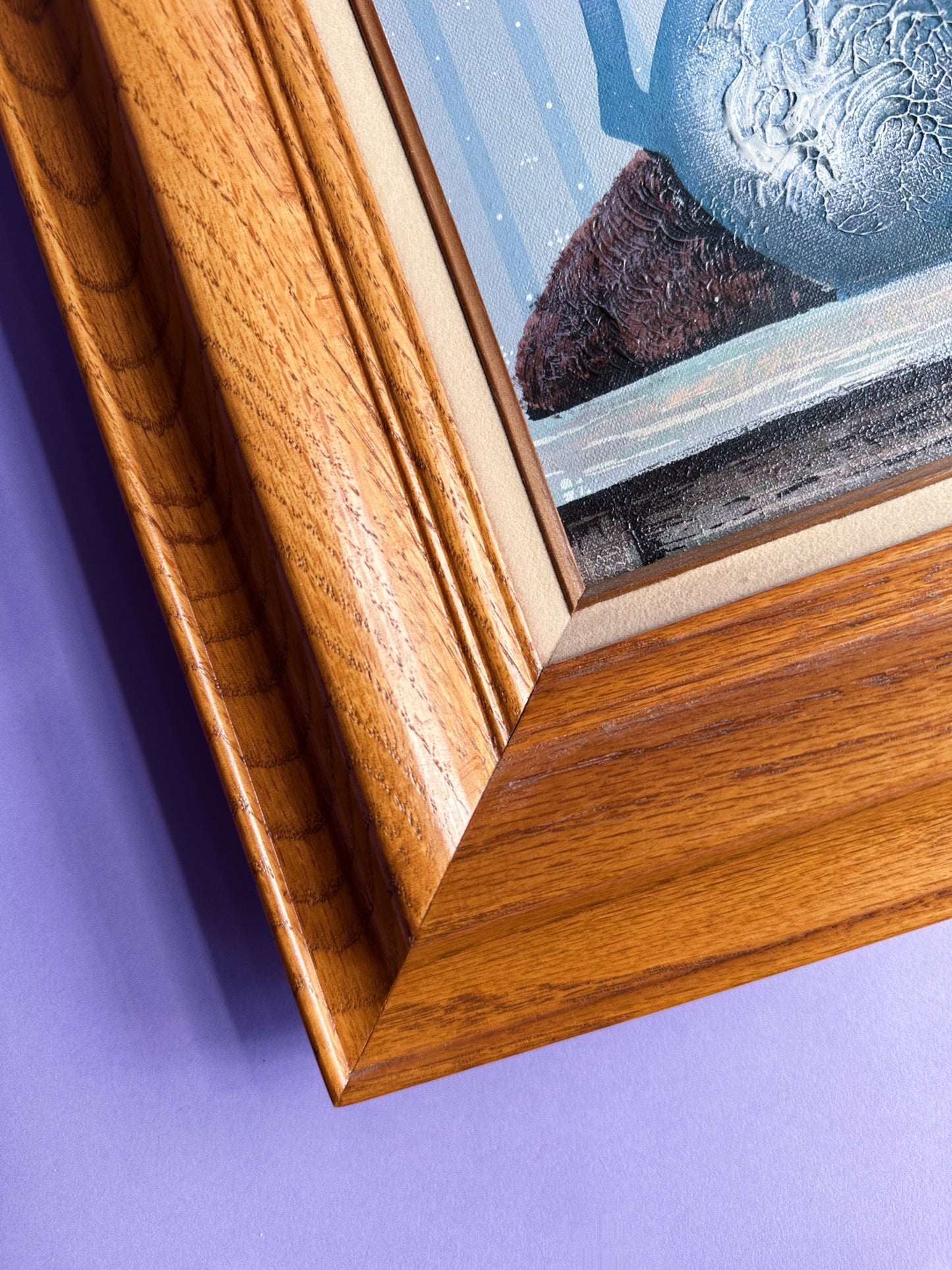 Framed Hamilton Cat & Duck Decoy Oil Painting Folk Country, Cabin Farm House