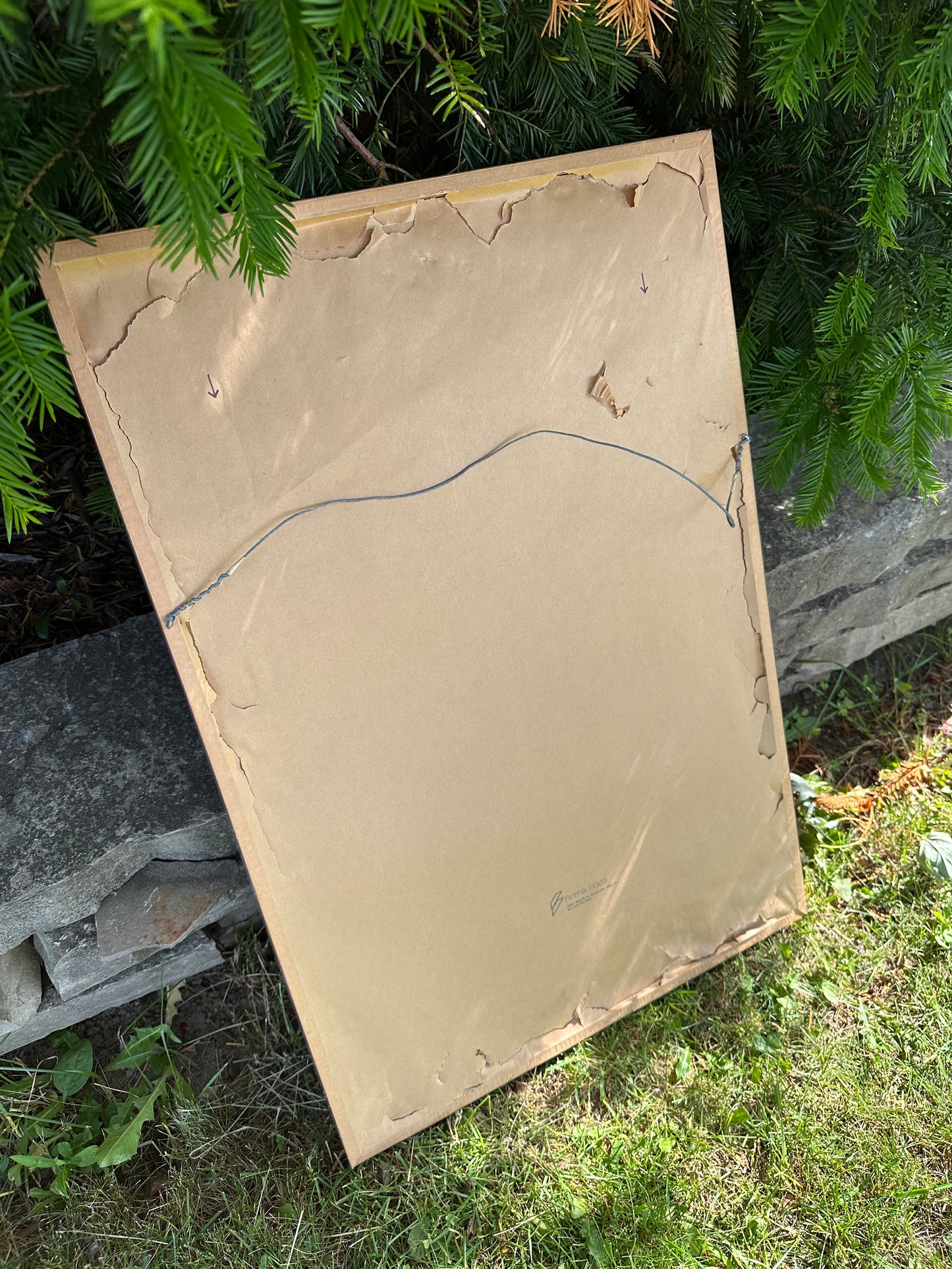 Vintage Post Modern Dusty Rose Framed Aaron Jones Food Squid Art Print