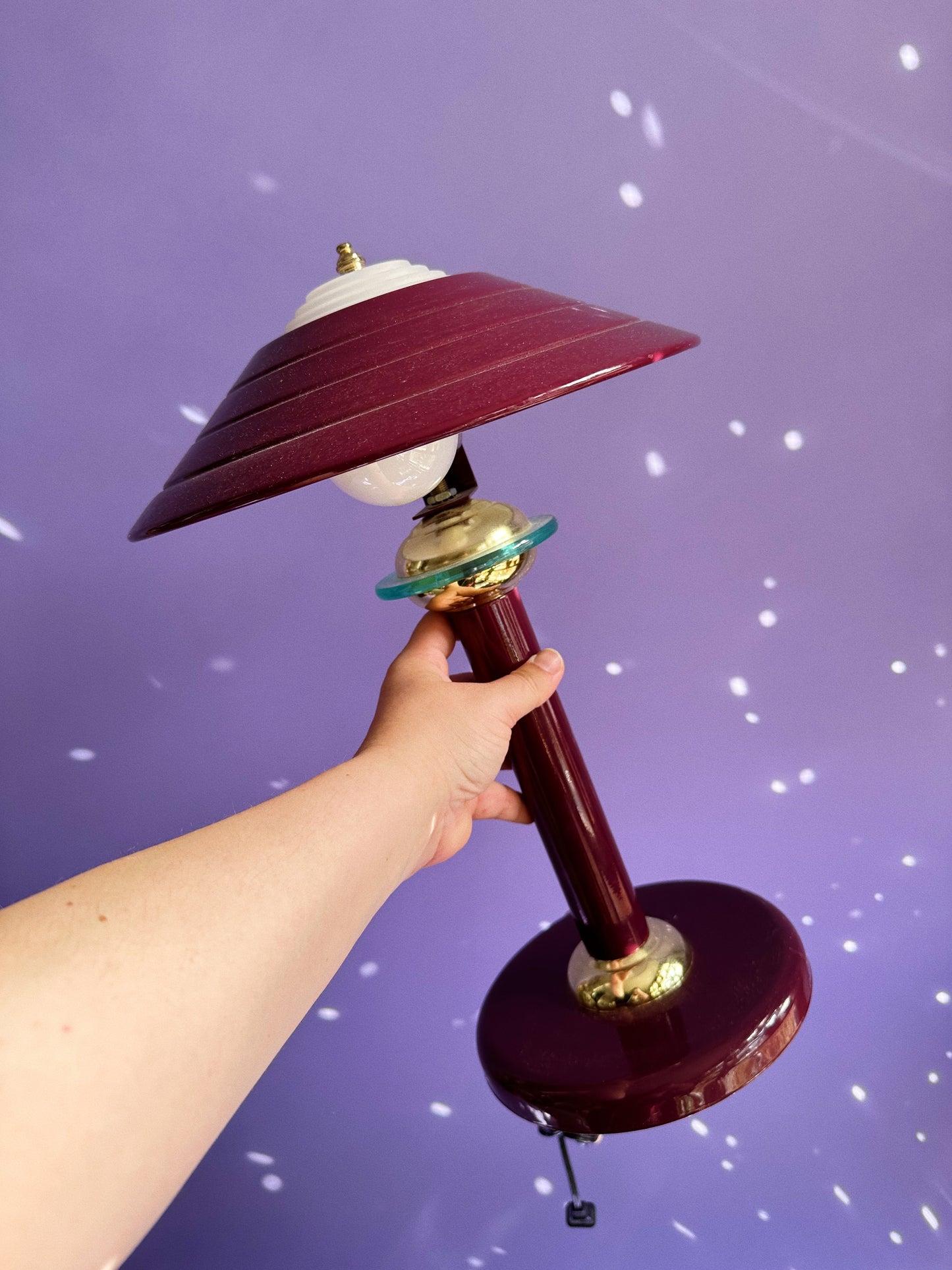 Vintage 80s UFO Lamps