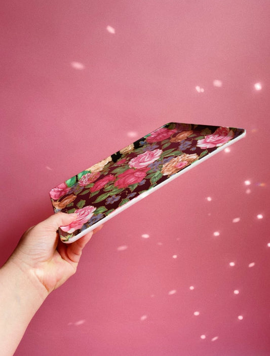 Vintage Italian Melamine Floral Tray