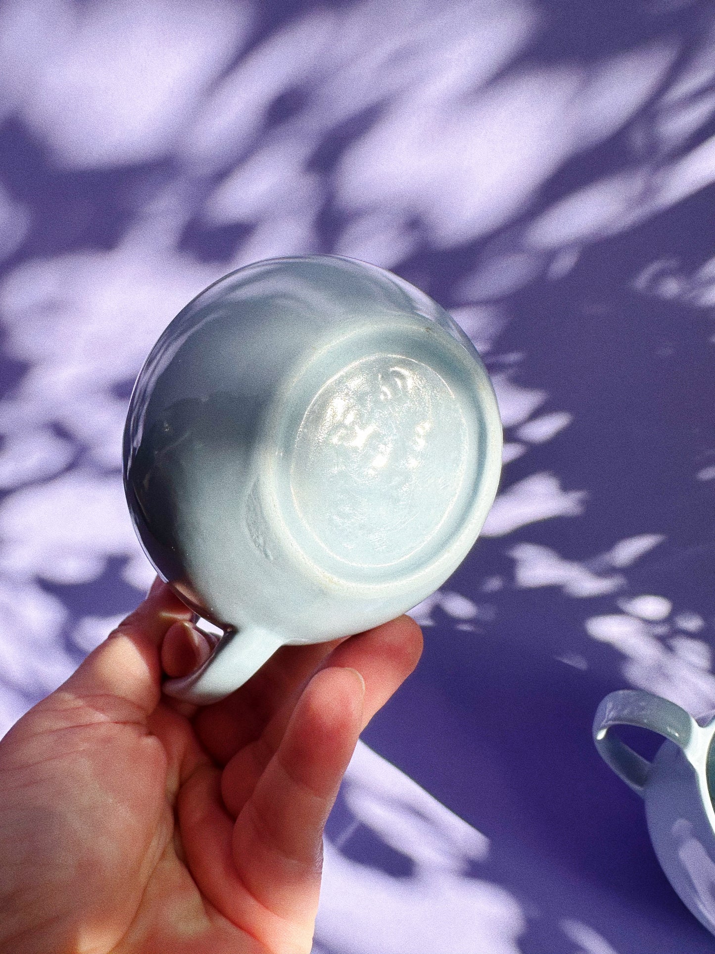 Vintage MCM Johnson Bros. Blue Cloud Pitchers