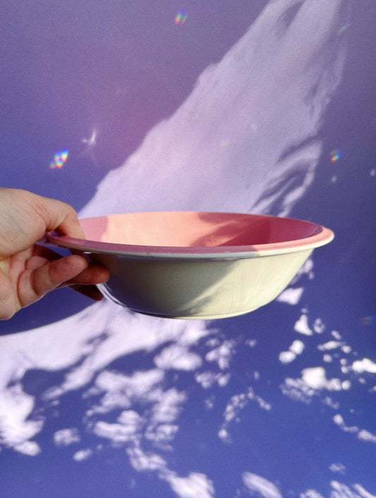 Mikasa Pink Pink Vintage Ceramic Serving Bowl