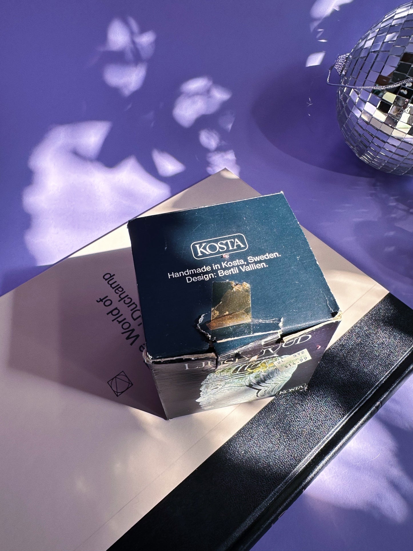 Vintage Kosta Boda Art Glass Head Candle Holder Designed by Bertil Vallien