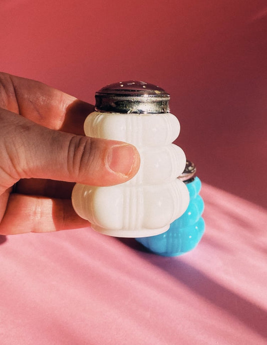 EAPG Creased Bale Dithridge & Co Salt And Pepper  Shaker Pair c. 1894