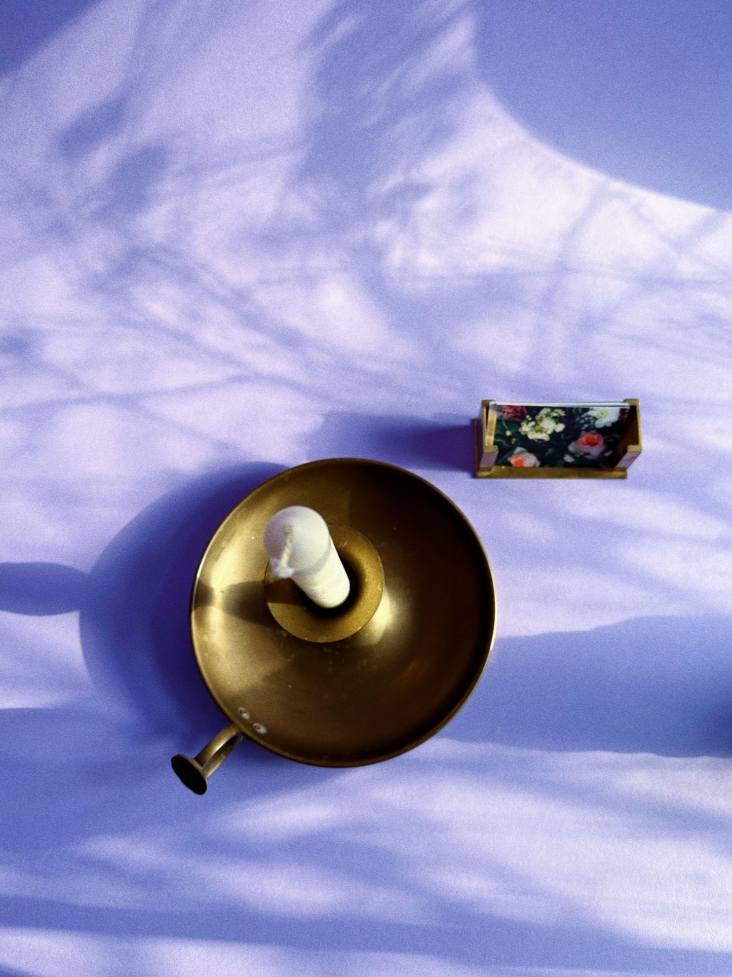 Large Vintage Brass Chamber Candlestick