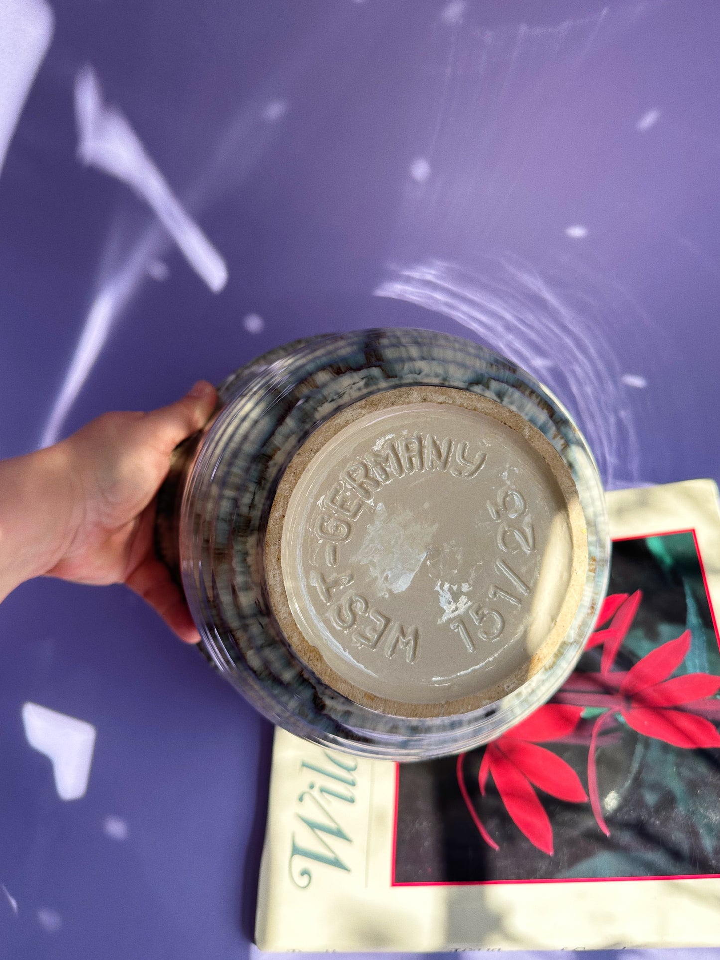 Vintage West Germany Ceramic Planter Pot