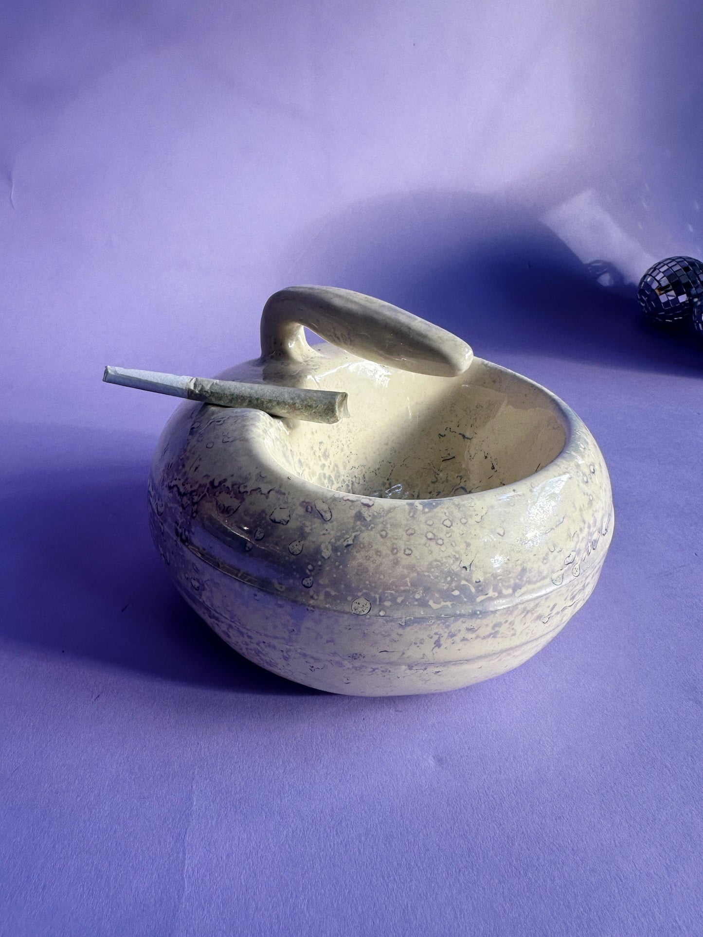 Vintage Montreal Curling Ashtray