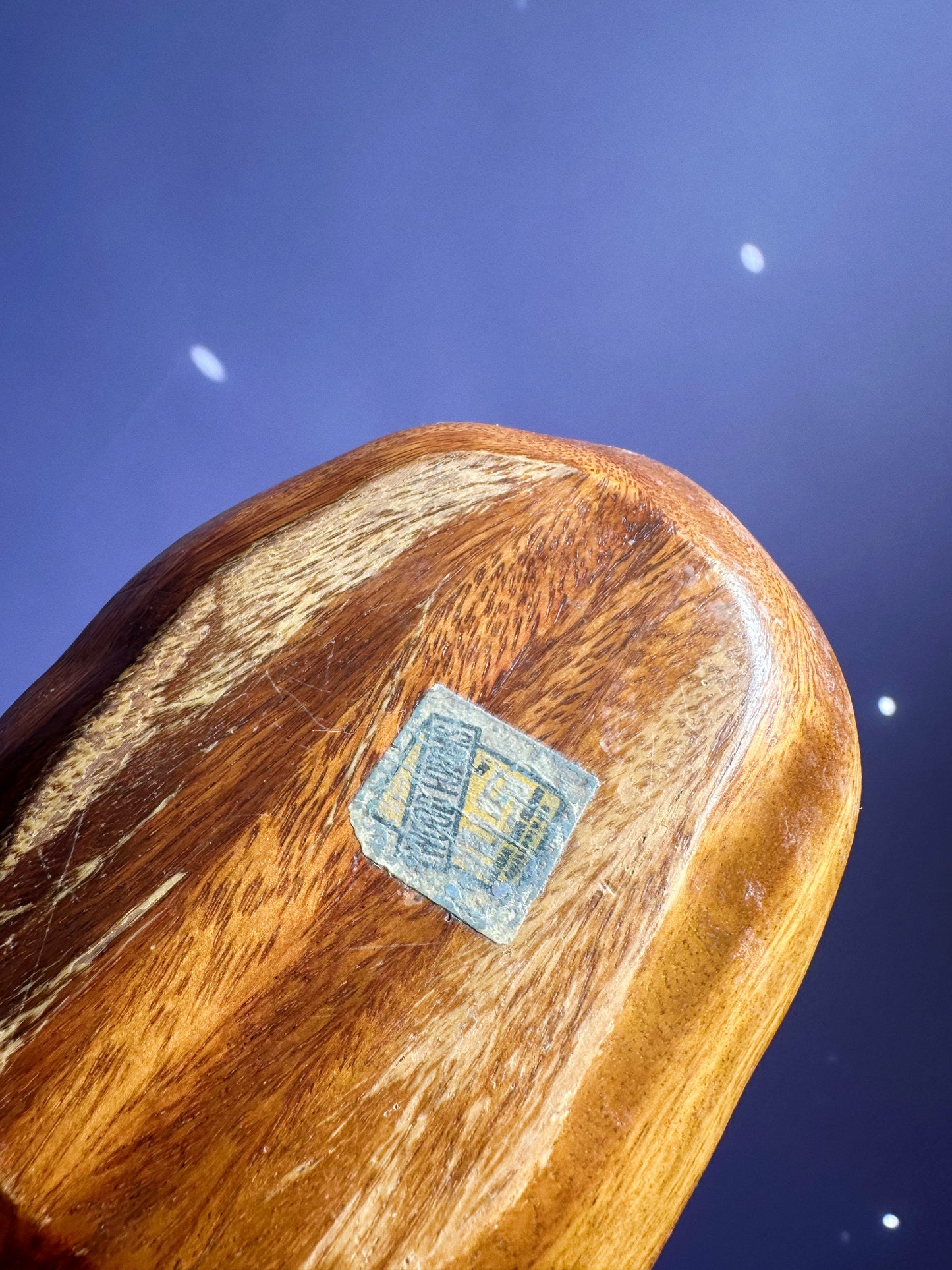 Vintage Monkey Pod Wooden Throw Dish