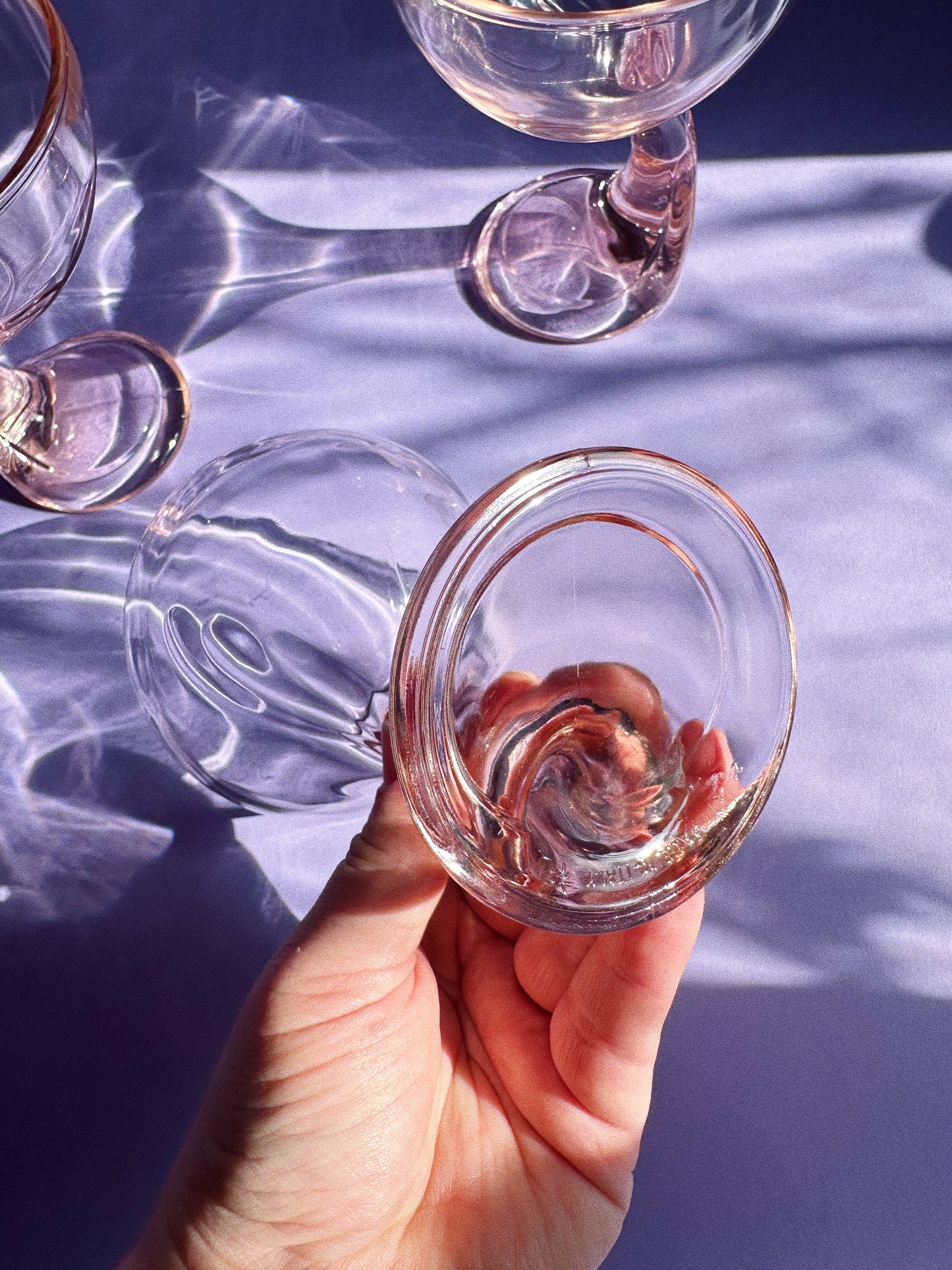 Vintage Pink Wing Cup/Bowl Set of 3