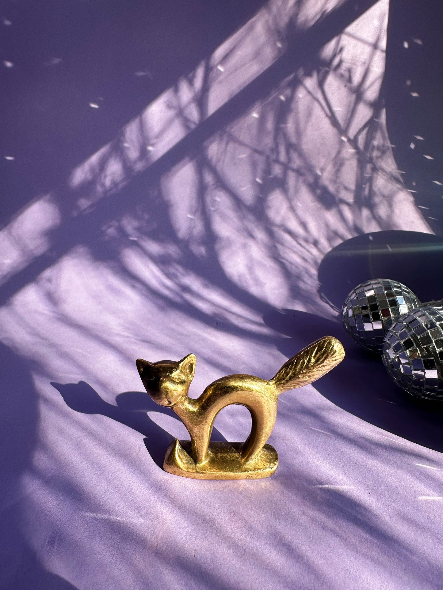 Vintage Heavy Solid Brass Cat Bottle Opener Ring Holder Canada