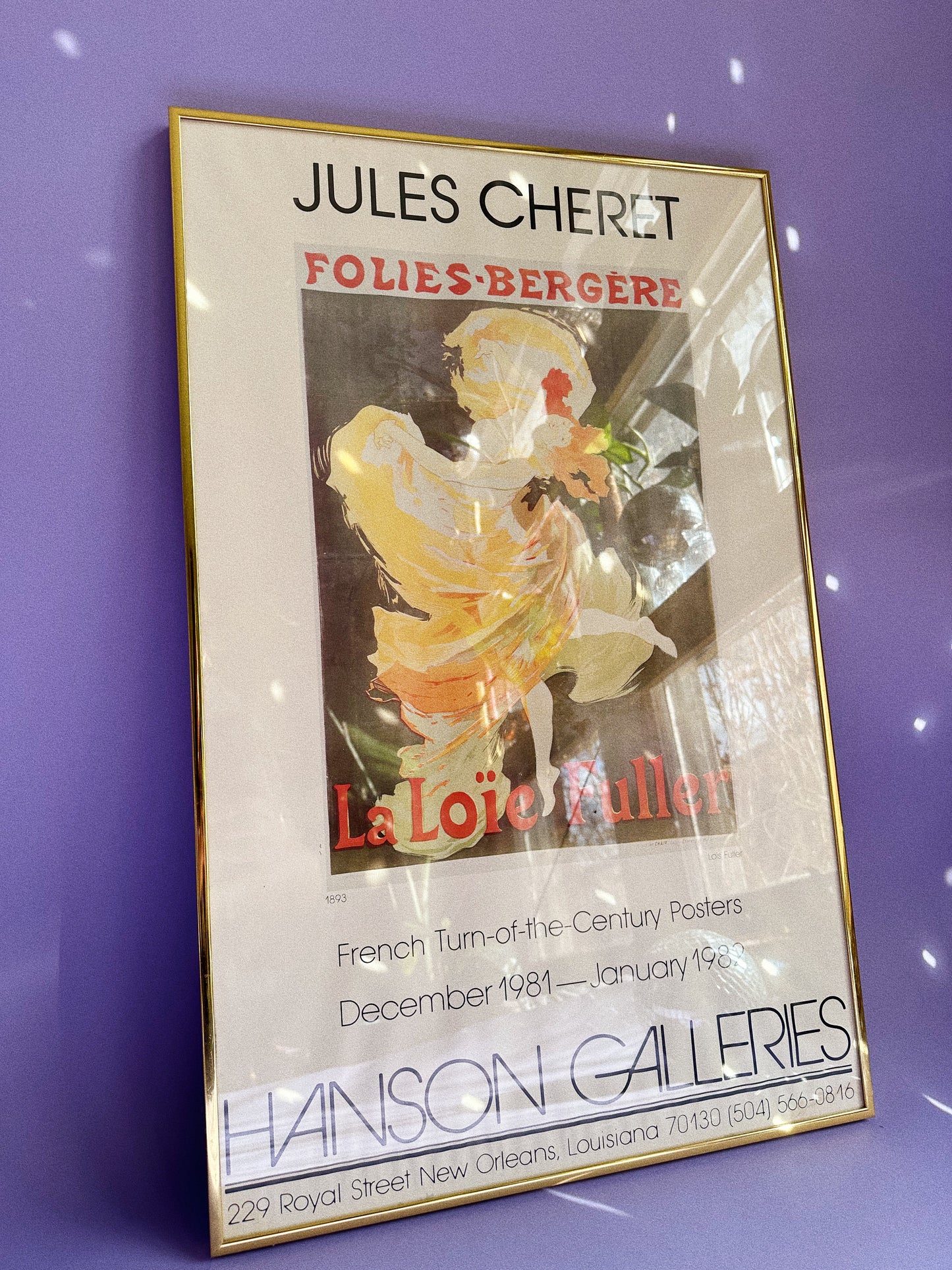 Jules Cheret Palais De Glace La Loie Fuller Wall Art Framed Prints Lithograph