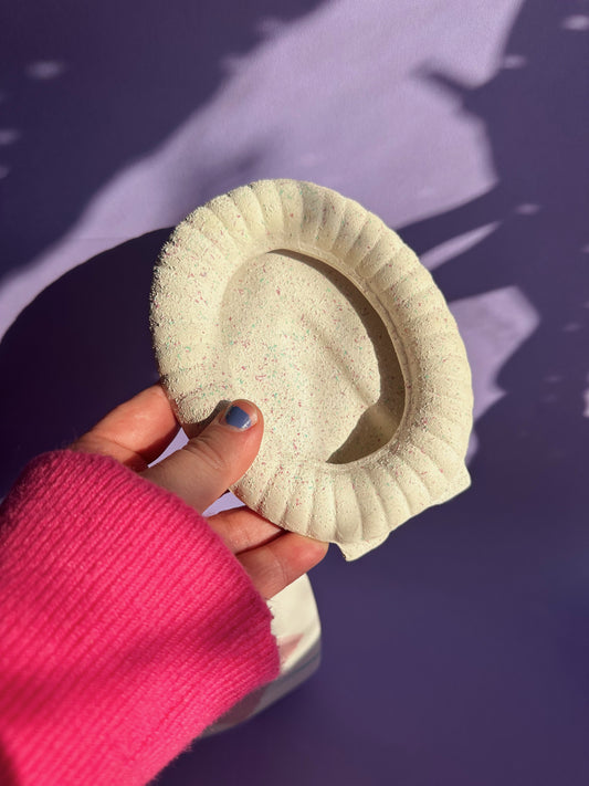 Vintage 80s Speckled Ceramic Picture Frame