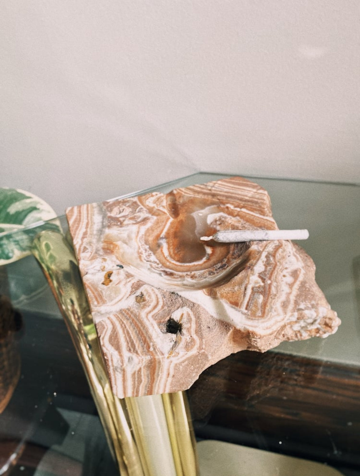 Vintage Heavy Stone Ashtray