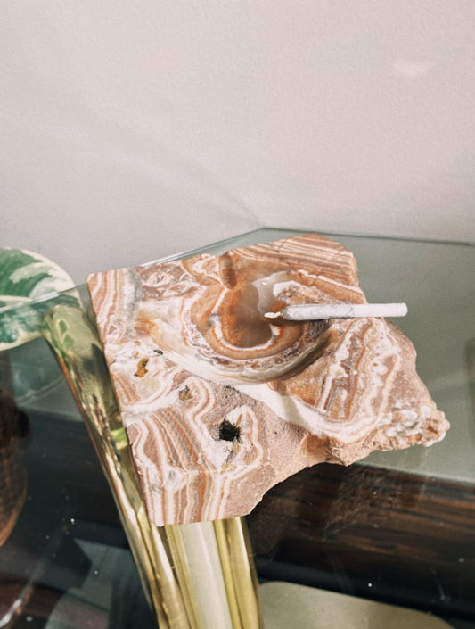 Vintage Heavy Stone Ashtray