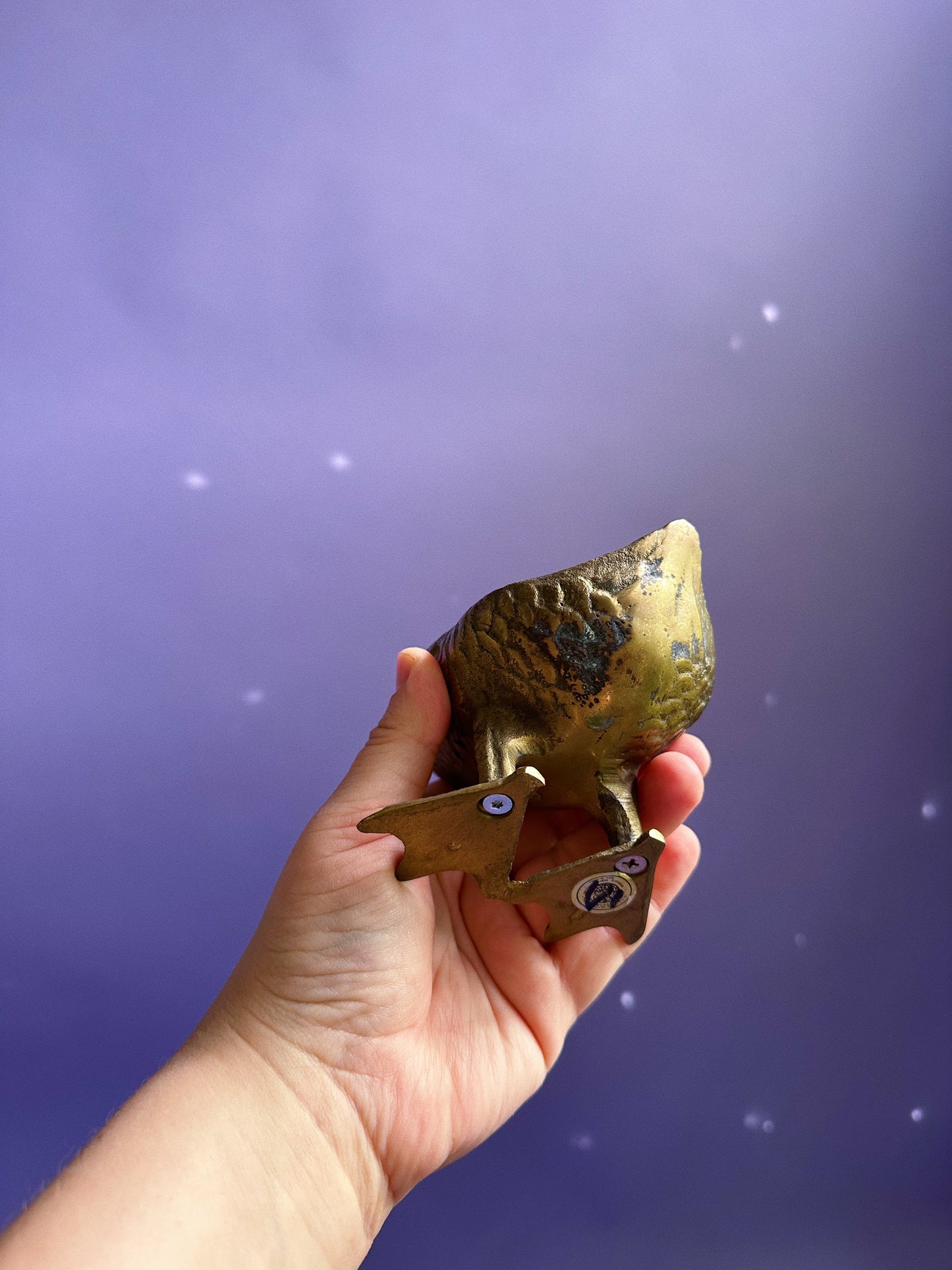 Vintage Brass Goose Sculpture