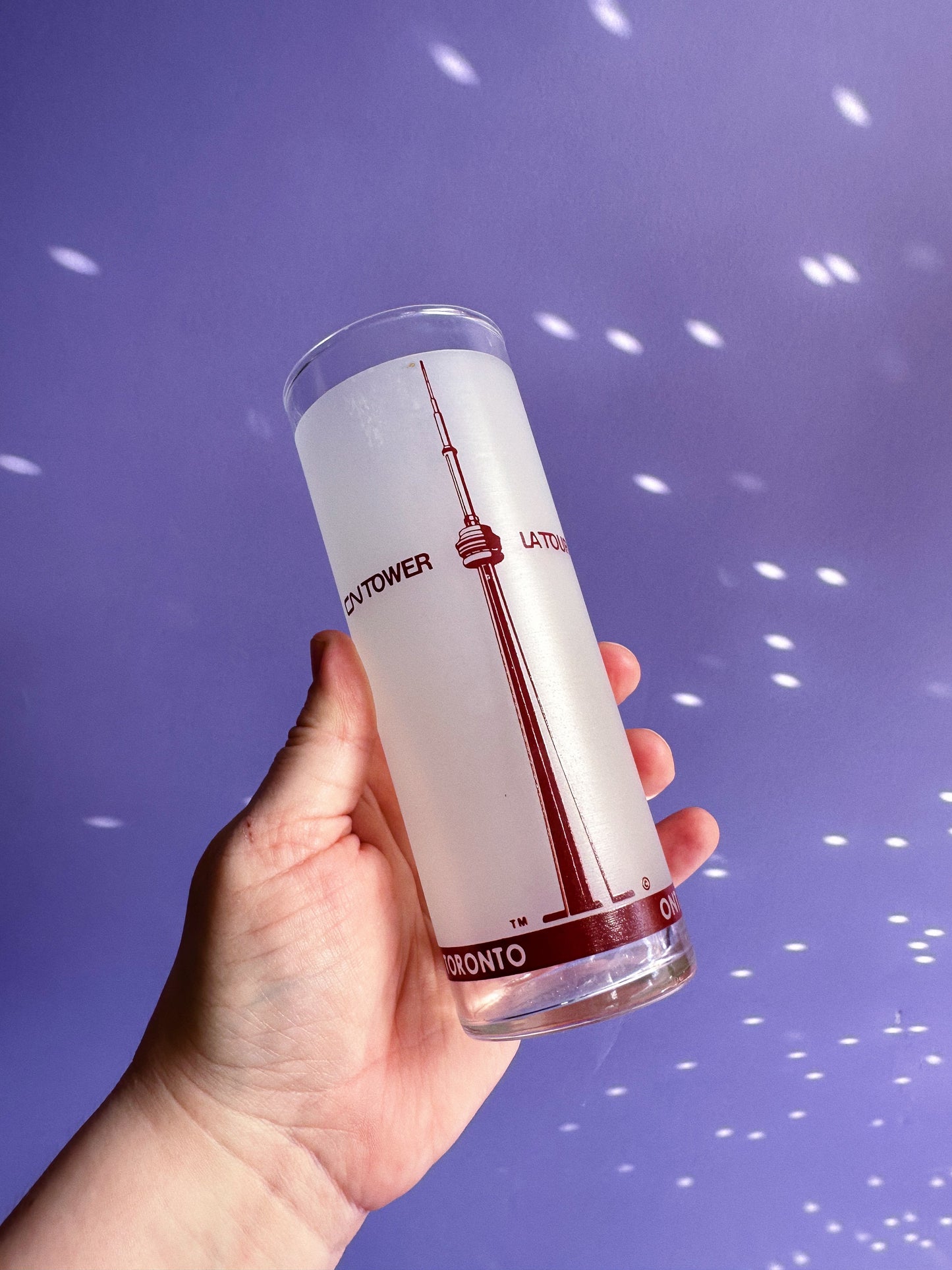 3 CN Tower Top Of Toronto High Ball Glasses Features "Heavens Above" Recipe