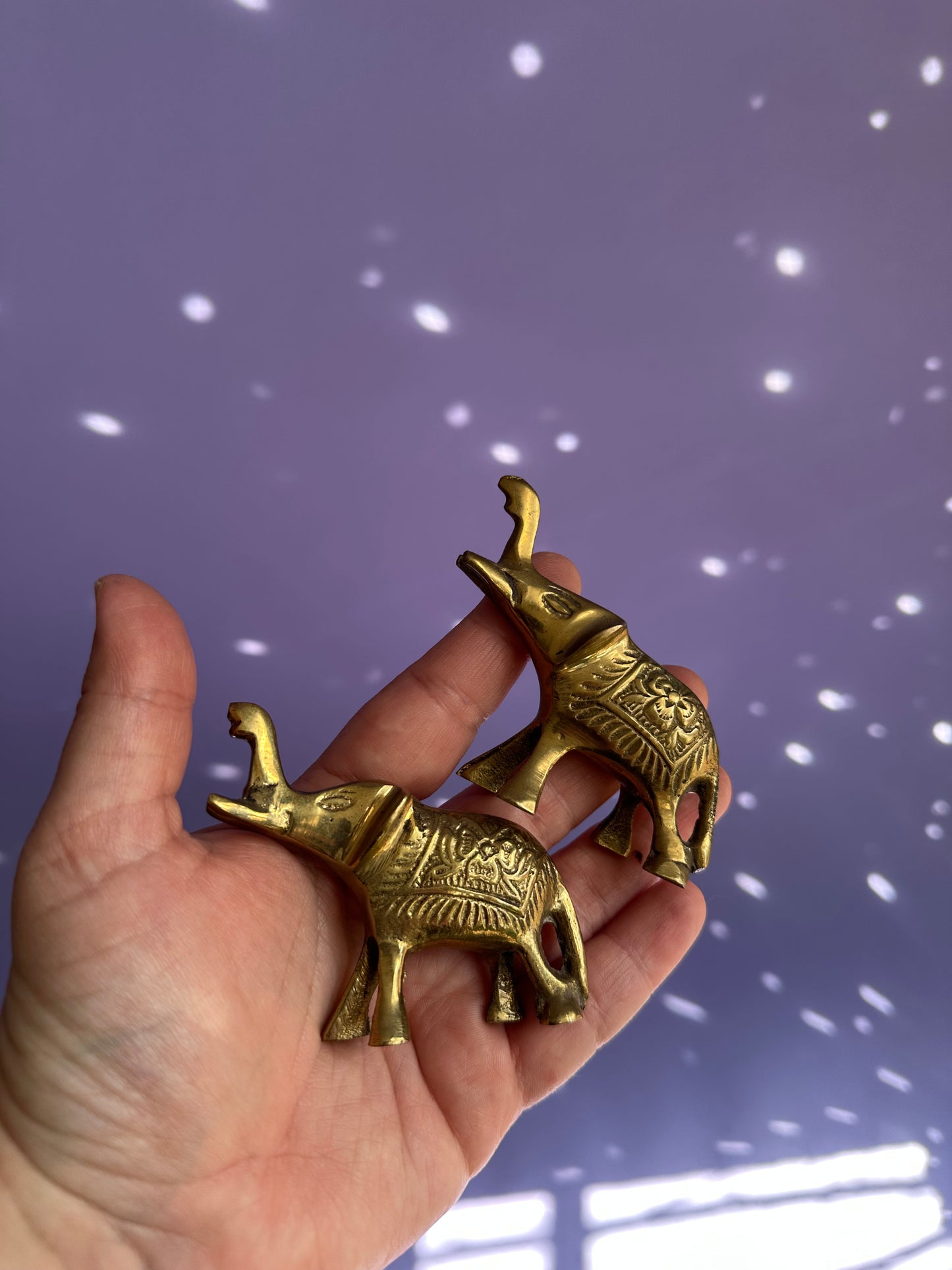 Vintage Small Solid Brass Elephant Bottle Opener