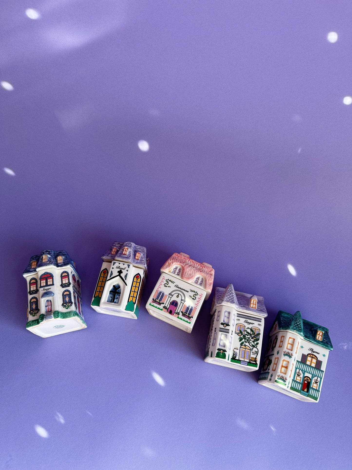 Vintage Avon Spice Village Houses Victorian