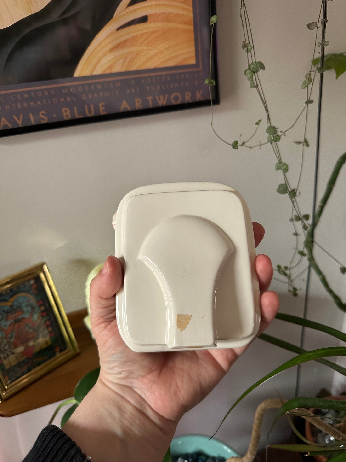 Sweet Porcelain Floral Pictue Frame 3 x 5 Photo