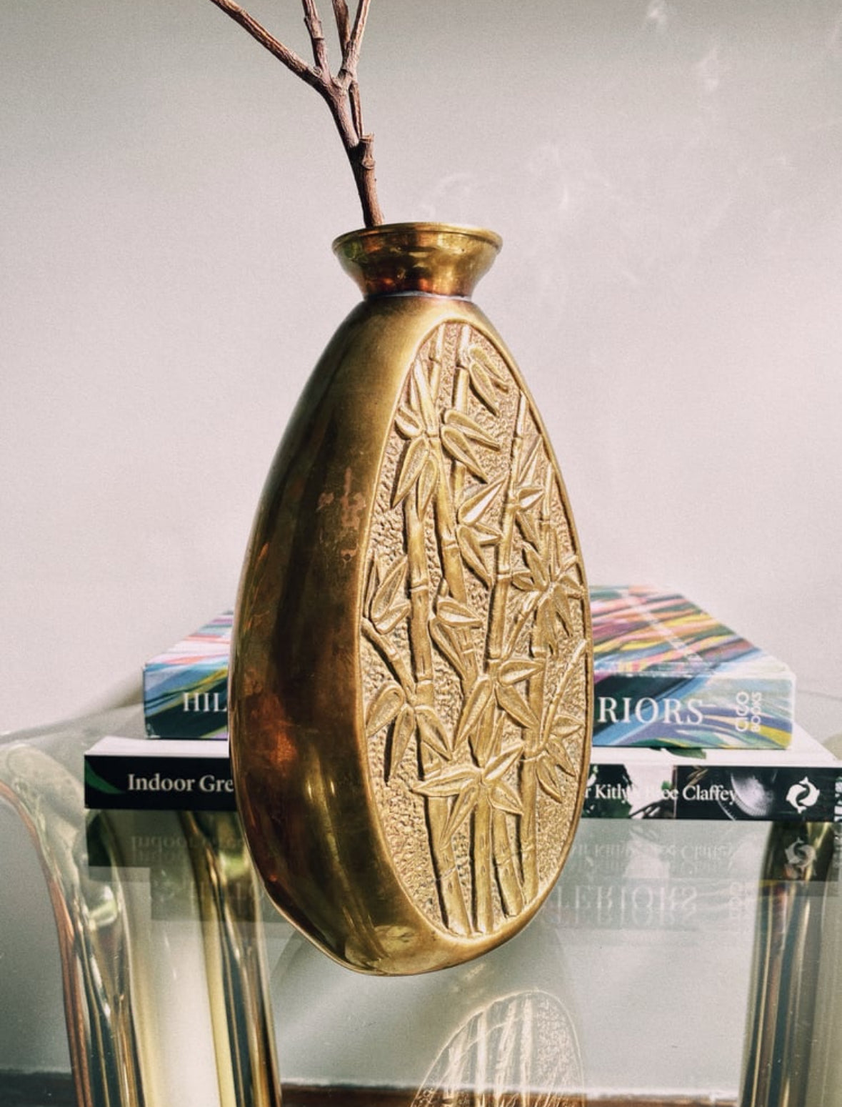 Vintage Solid Brass Vase