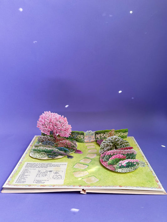 Vintage Old Fashioned Garden Pop Up Hardcover Book