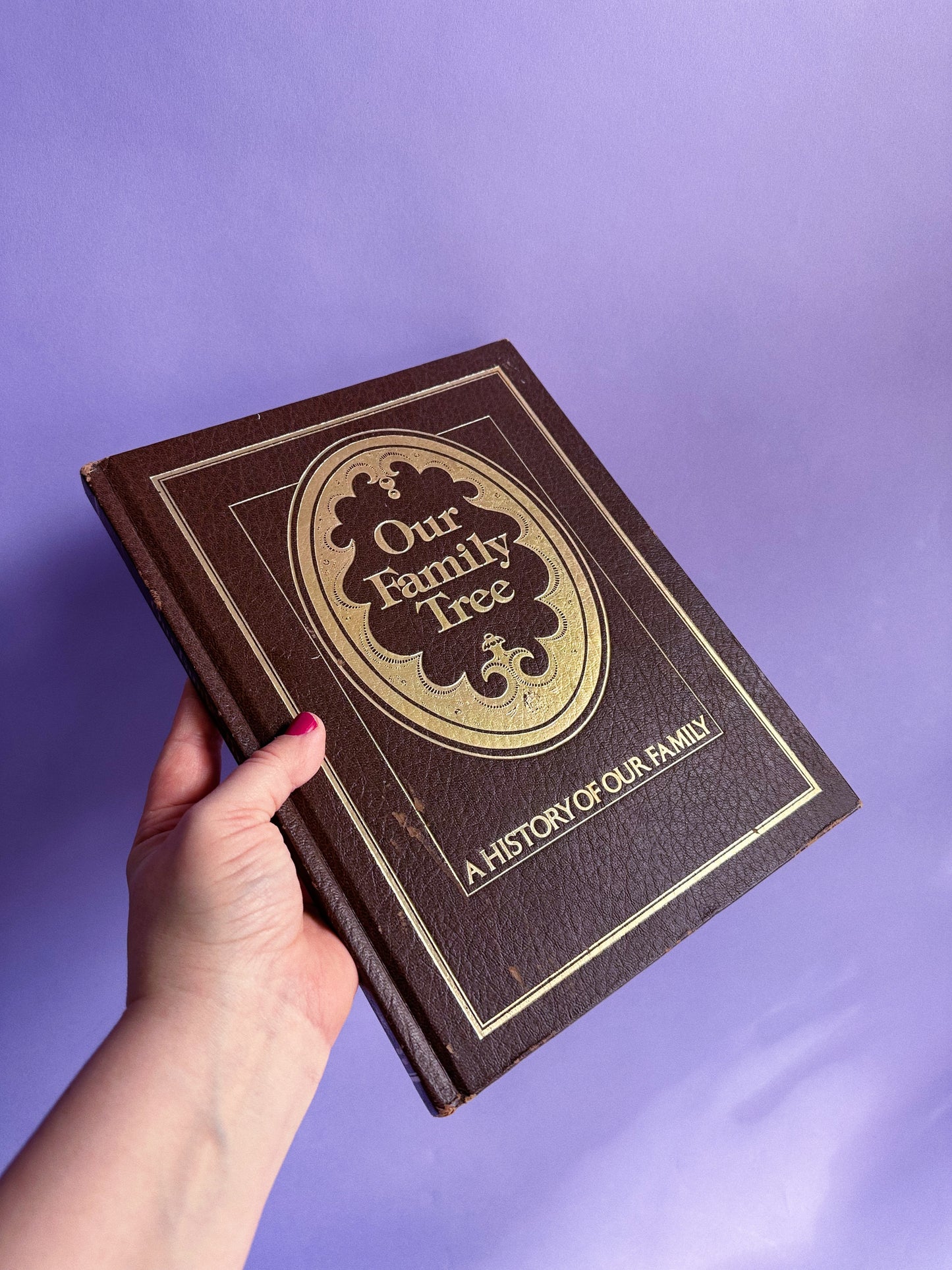 Vintage 1977 Hardcover Our Family Tree Book