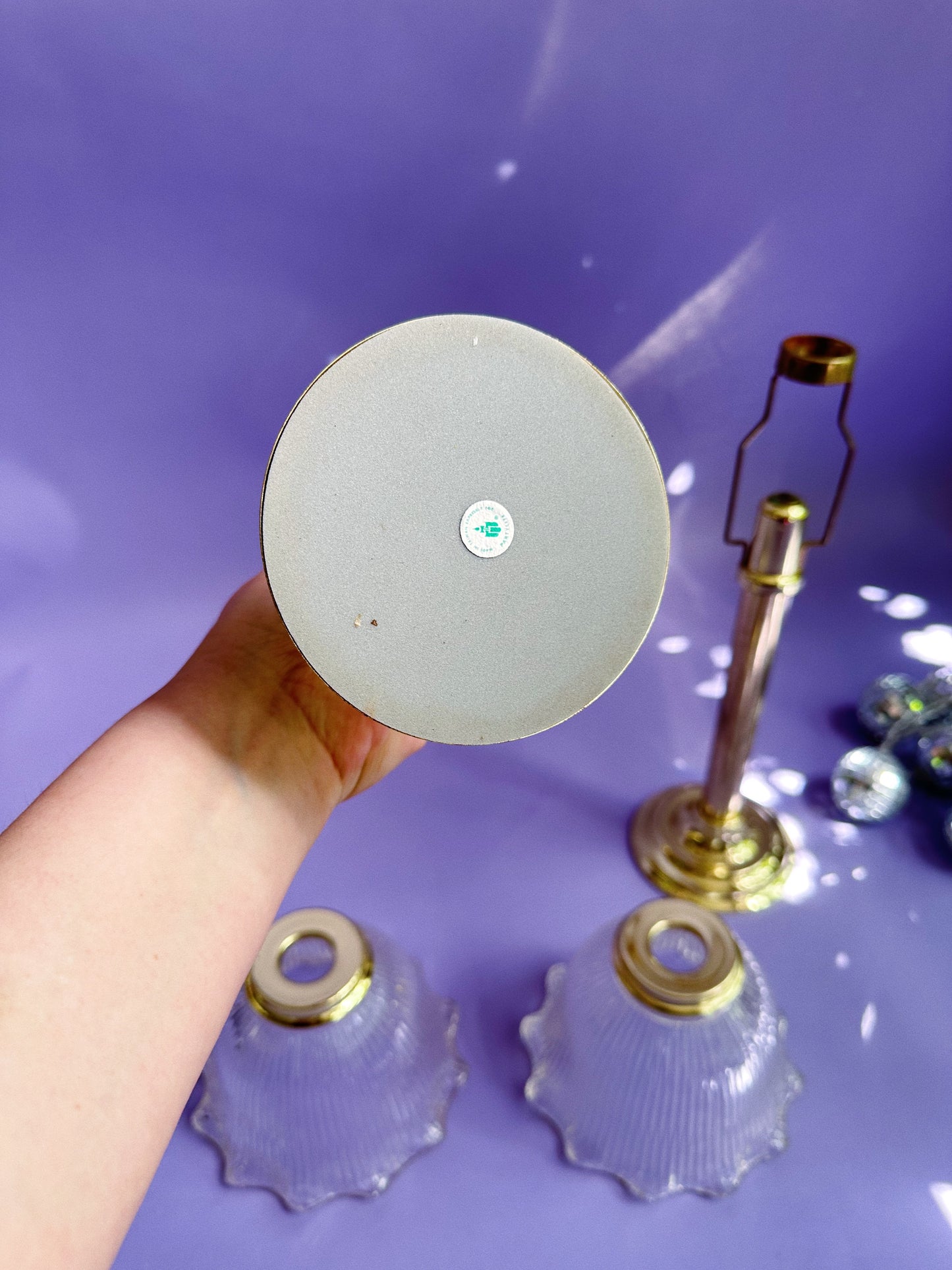 PartyLite Library Lamp P0126 (like Gaslight) Utility Candle Holder Spring Loaded