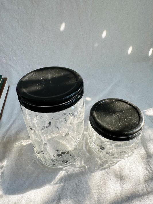 Vintage Glass Storage / Stash Jars