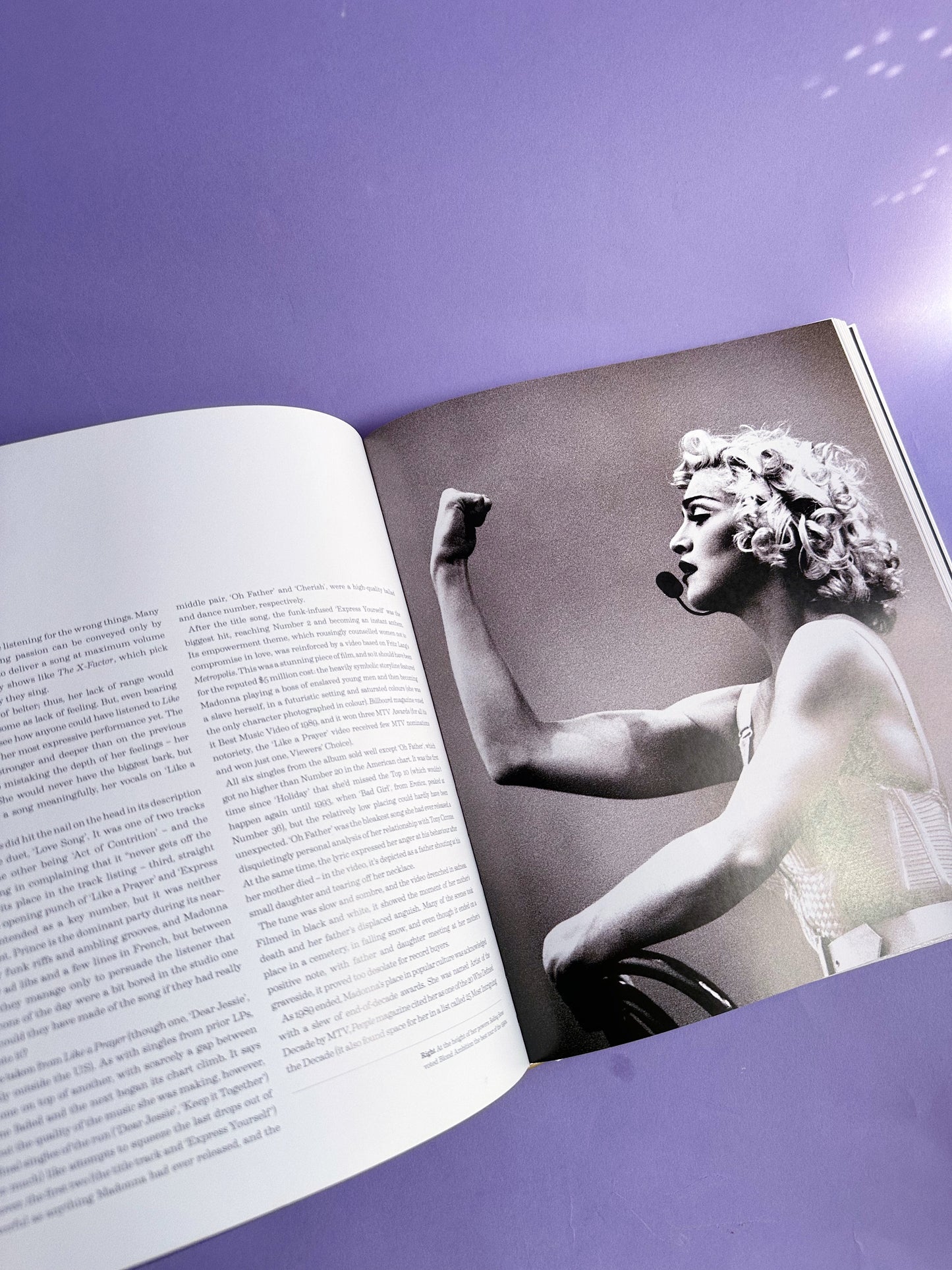 Hardcover Madonna Coffee Table Book - Black & Gold Cover