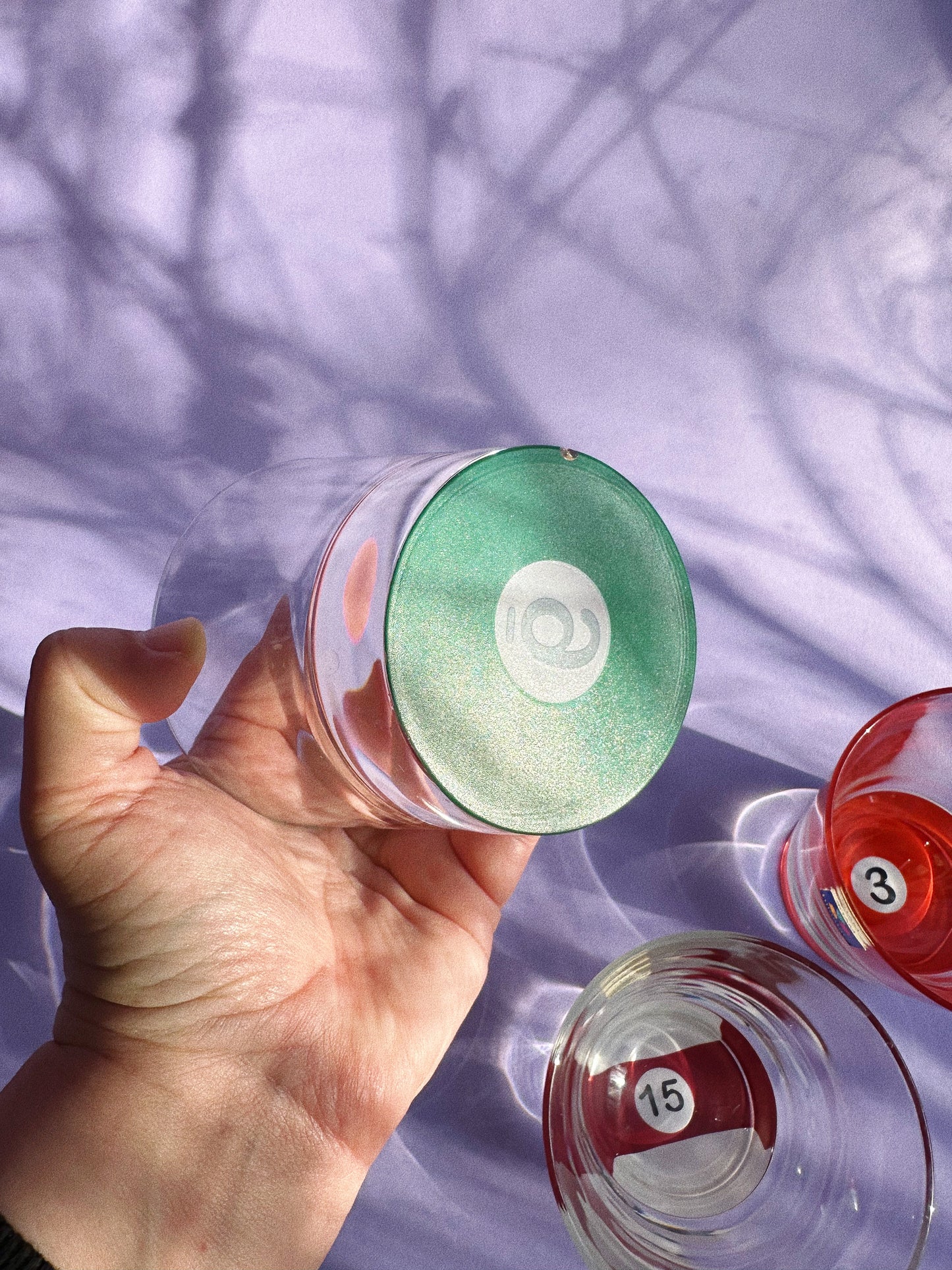 Set of 4 Vintage Luminarc France Billiard Lowball Glassware