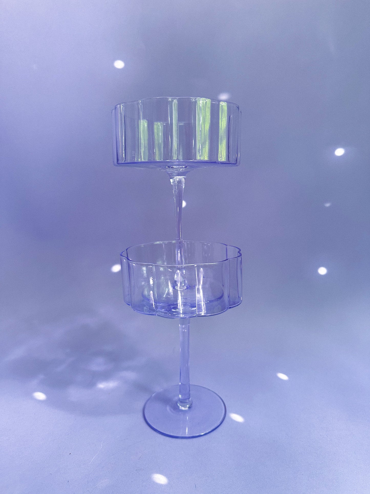 Purple Glass Large Coupes